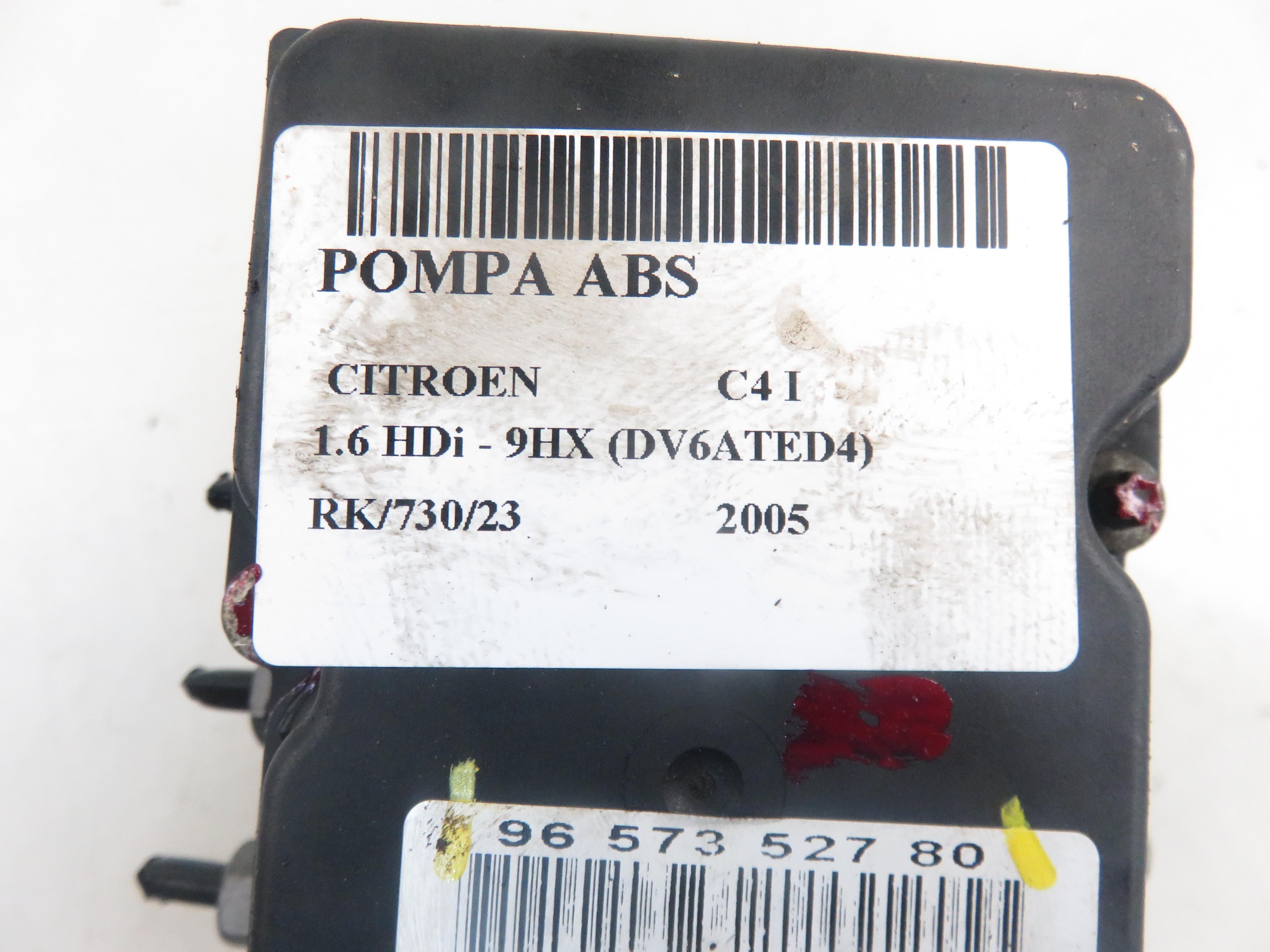 CITROËN C4 1 generation (2004-2011) ABS pumpe 9657352780, 0265800395 21859867