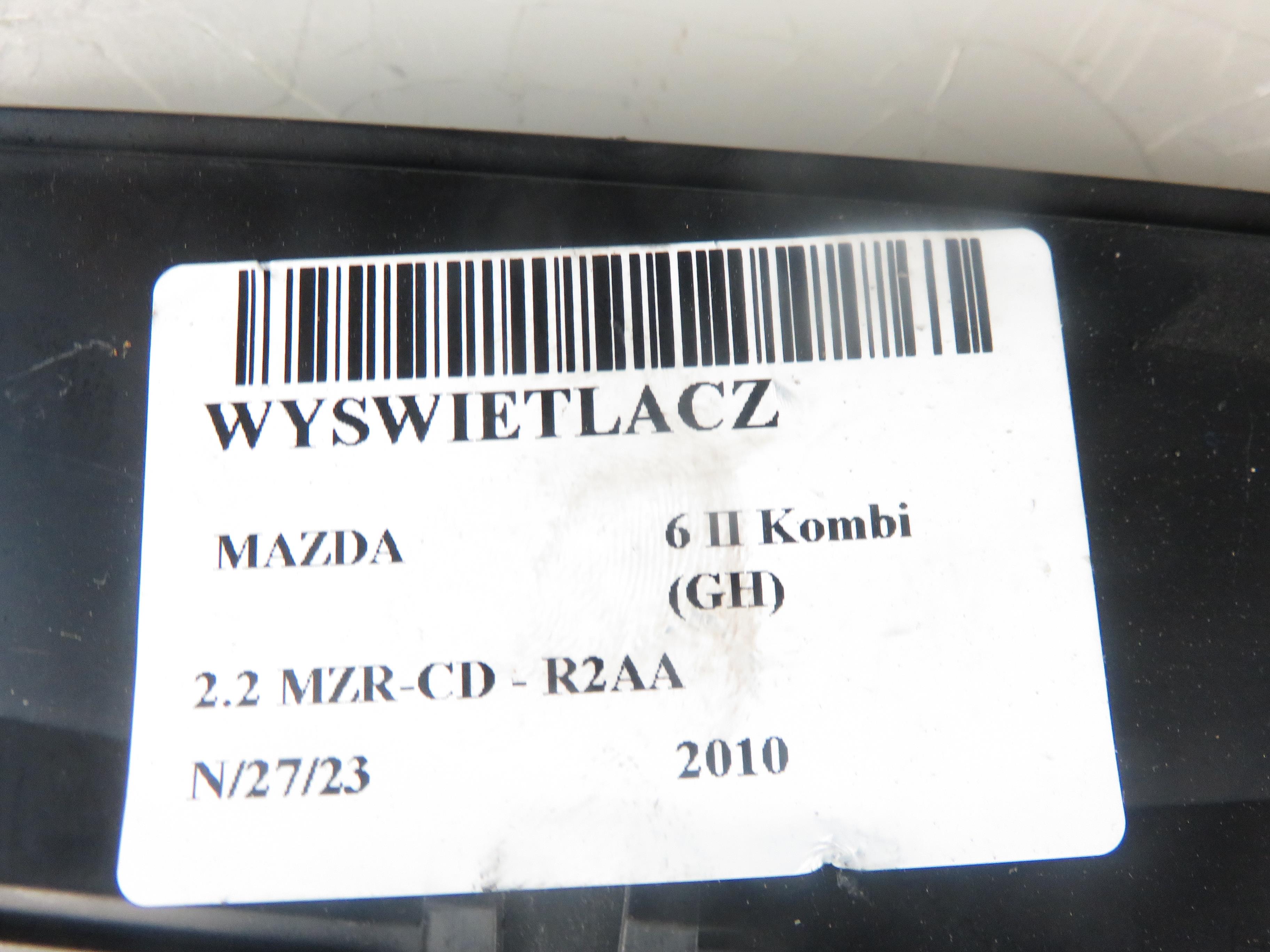 MAZDA 6 GH (2007-2013) Navigation Display GDK4611J0, GDK42G12 23771630