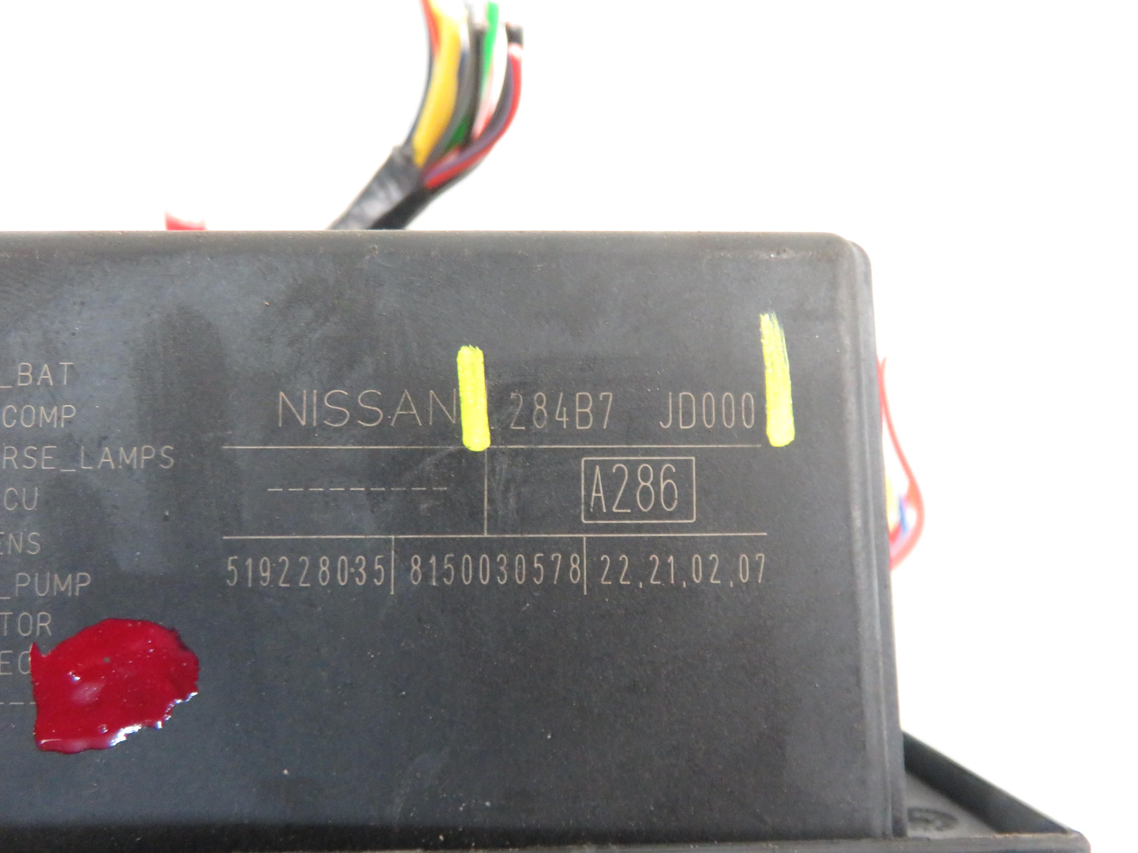 NISSAN Qashqai J10 (2006-2013) Comfort Control Unit 284B7JD000 20781118