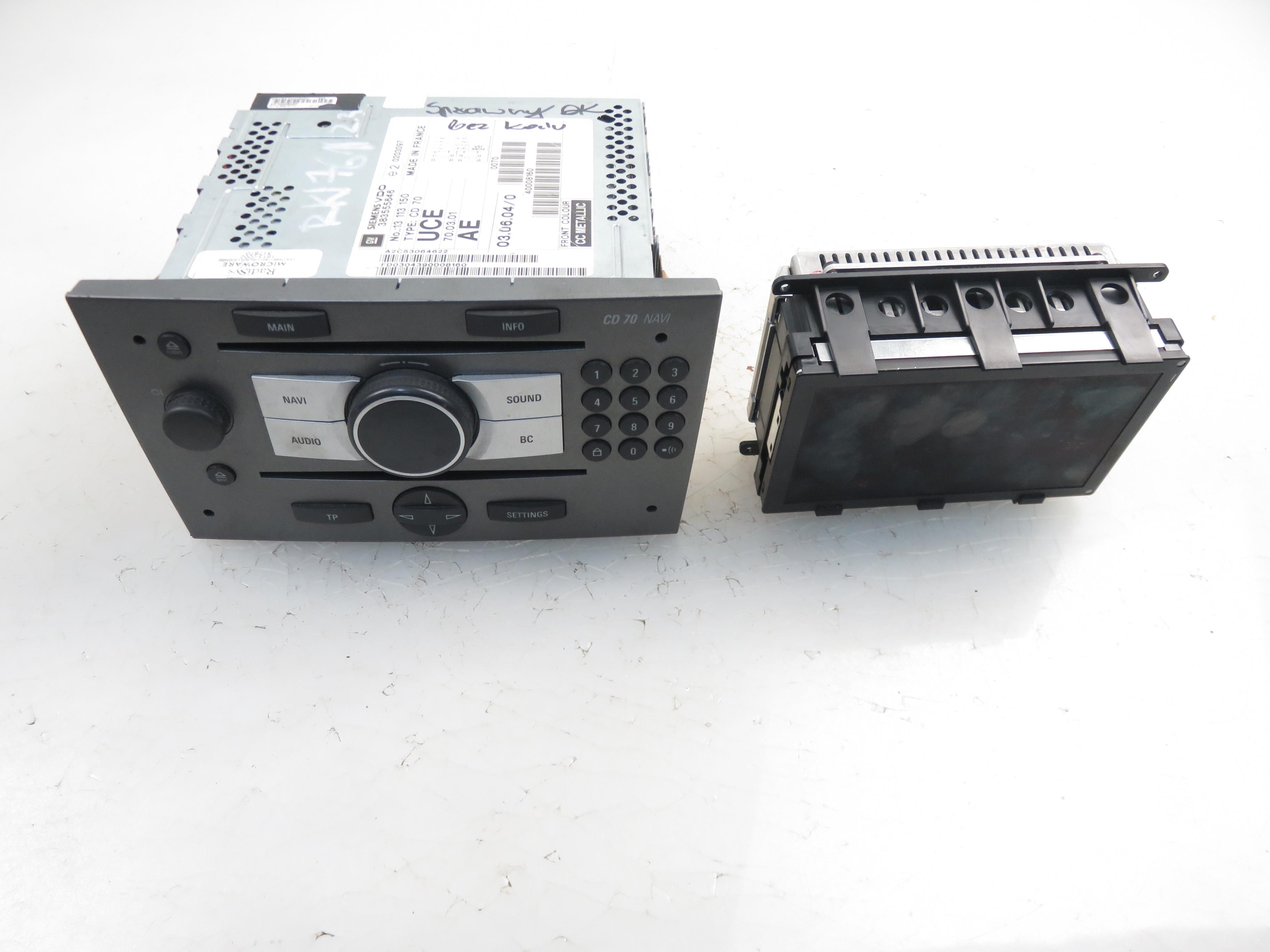 OPEL Vectra C (2002-2005) Music Player Without GPS 13113150, 24461297 21351682