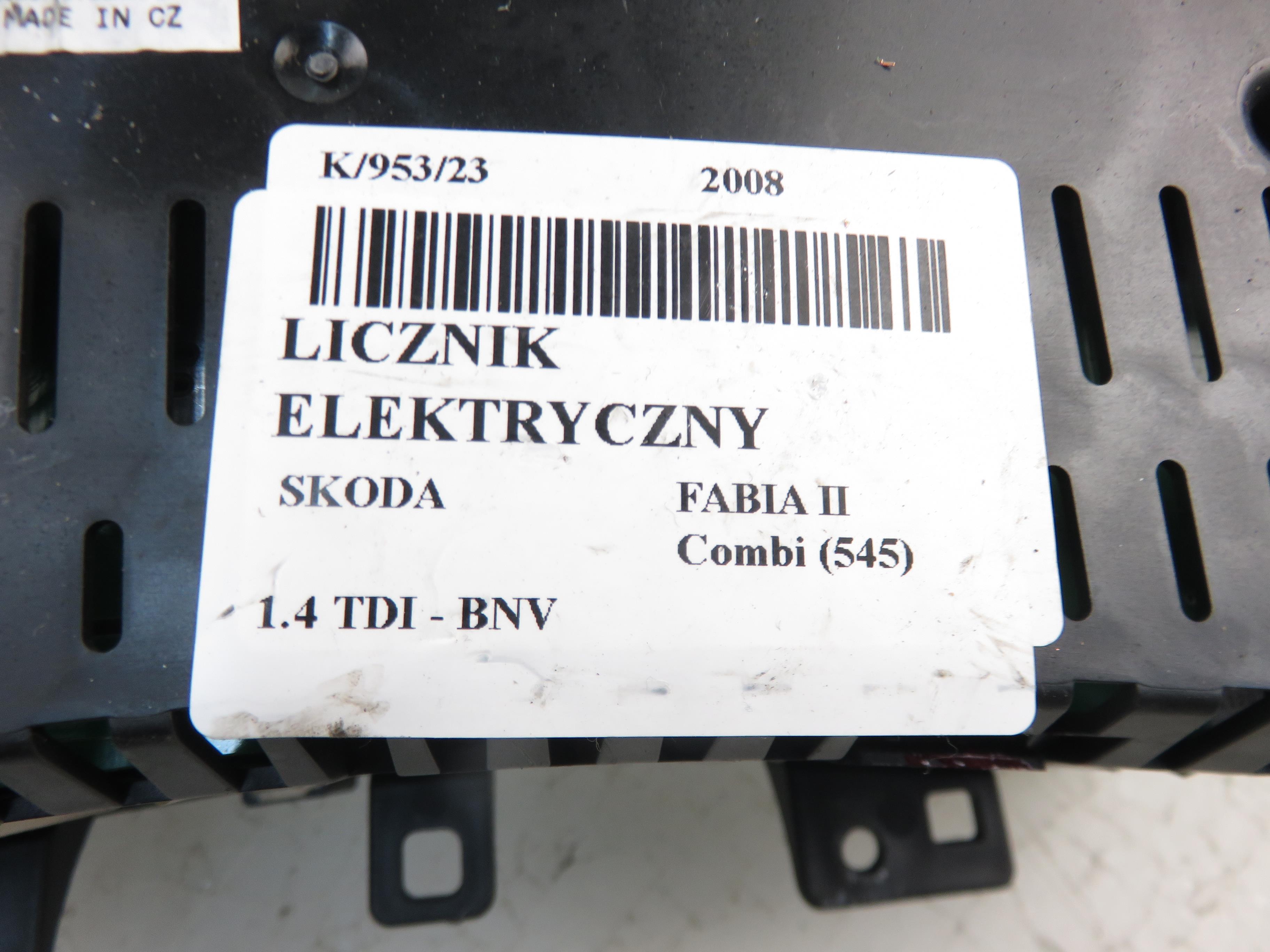 SKODA Fabia 2 generation  (2010-2014) Спидометр 5J0920811C 21351770