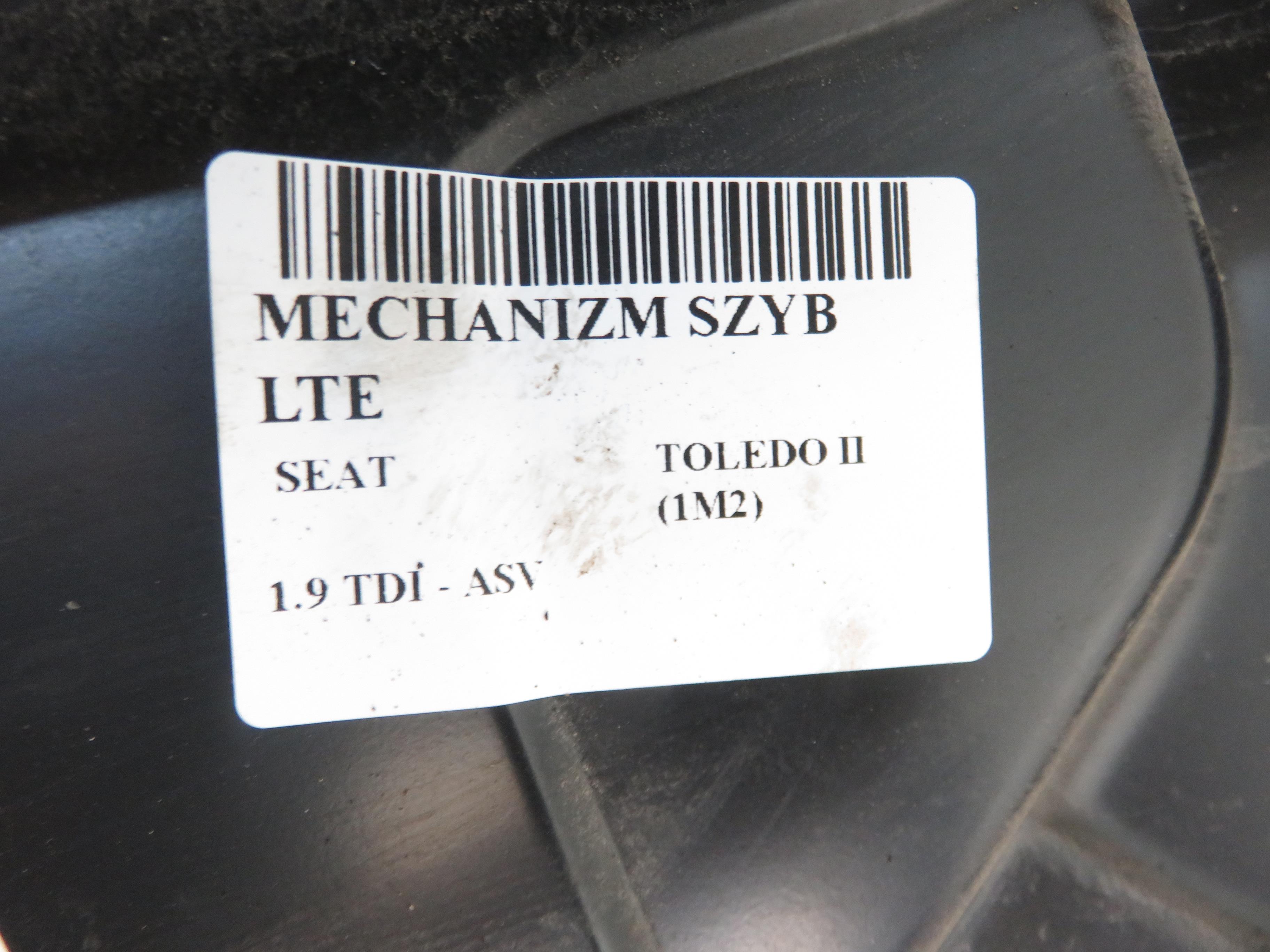 SEAT Toledo 2 generation (1999-2006) Galinių kairių durų stiklo pakelėjas 1M0839730F, 1J4959812C 22151460