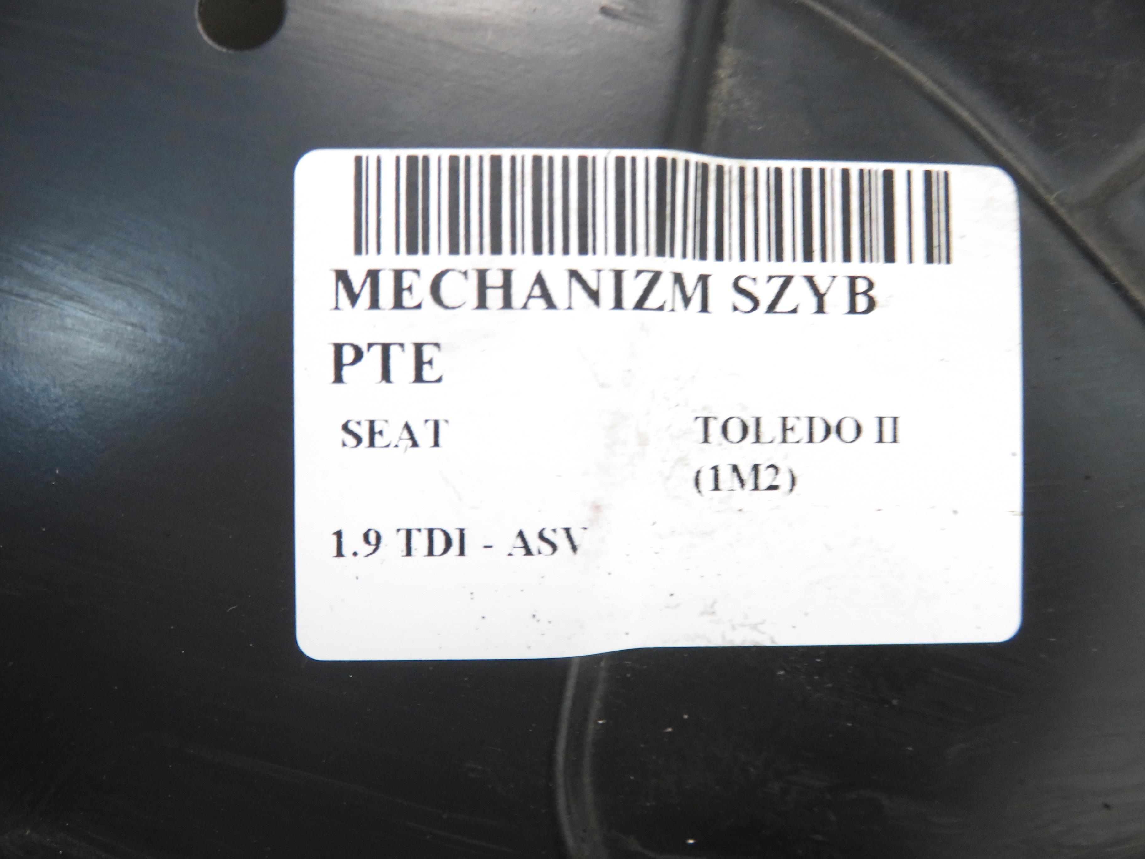 SEAT Toledo 2 generation (1999-2006) Galinių dešinių durų stiklo pakelėjas 1M0839755F, 1J4959811C 22156779