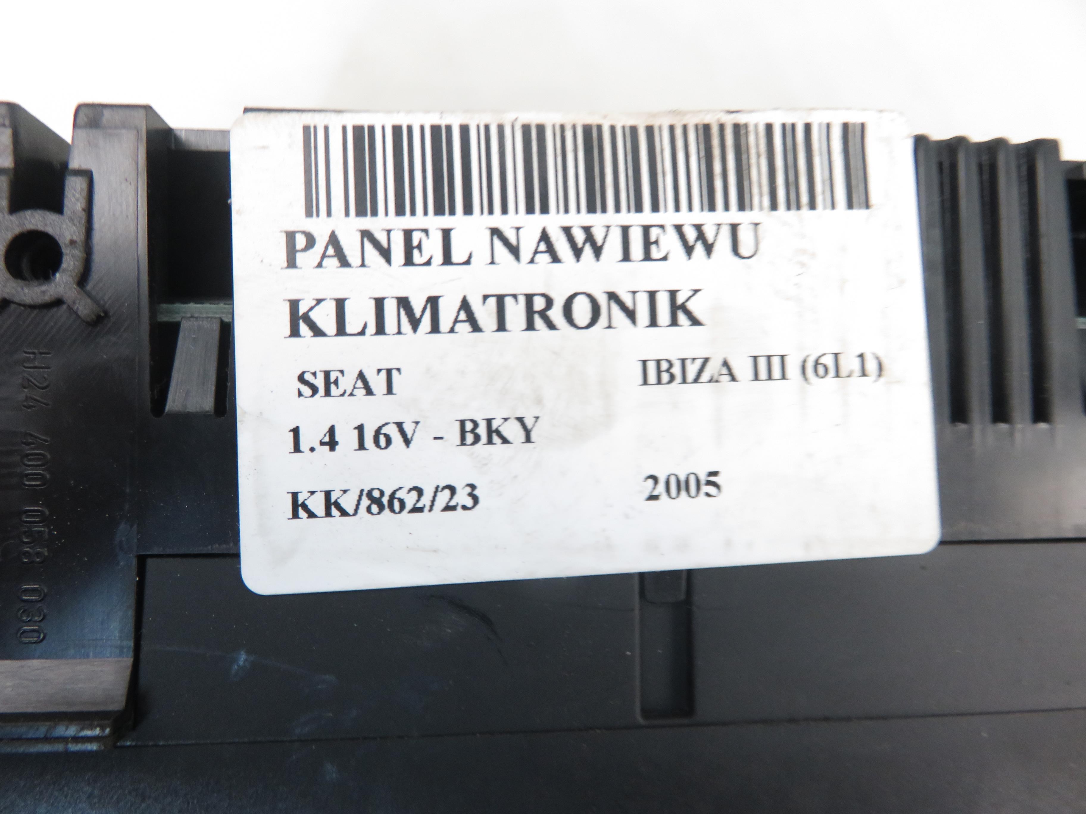 SEAT Ibiza 3 generation (2002-2008) Pегулятор климы 6L0820043B 22276269