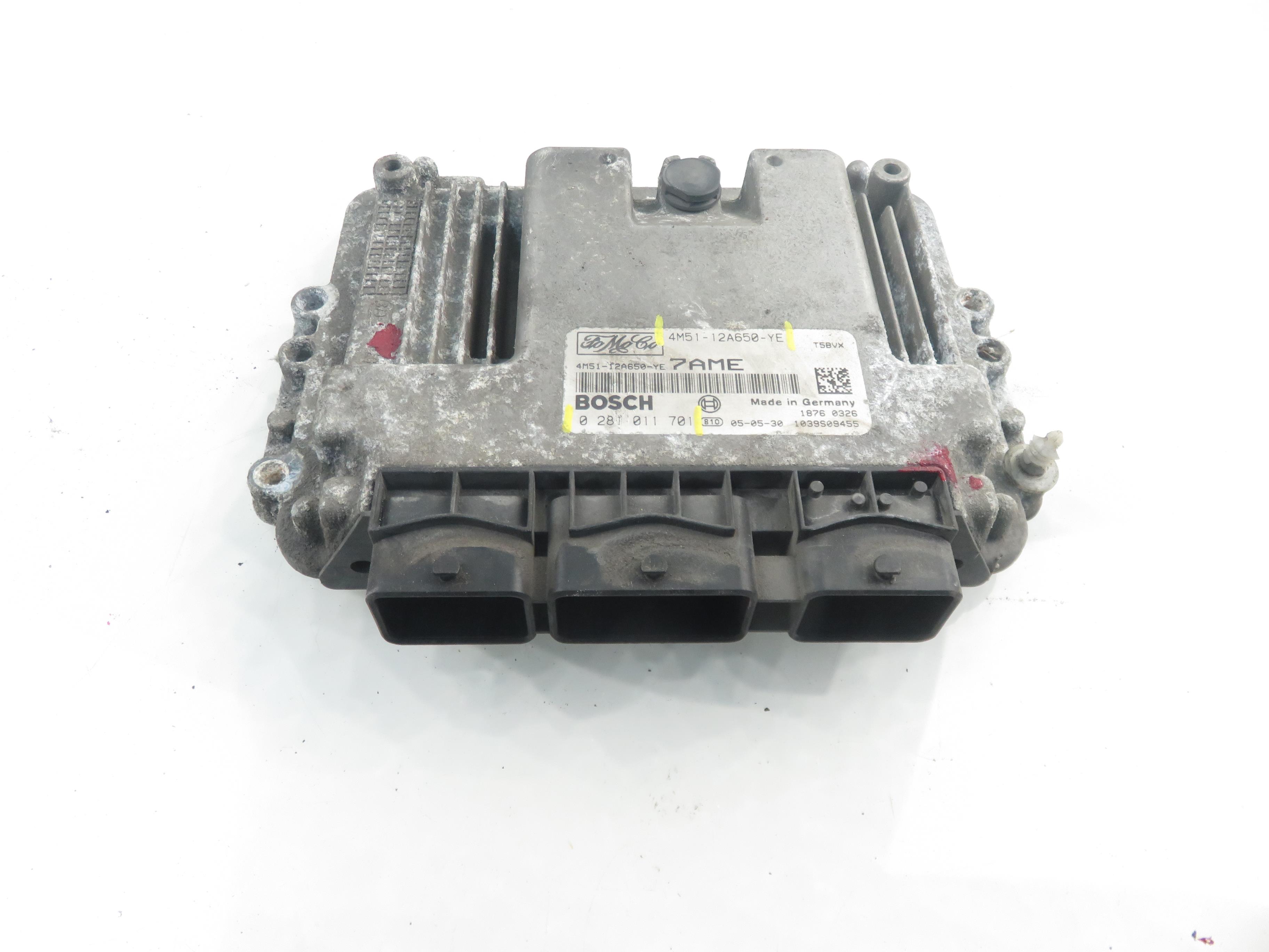 FORD Focus 2 generation (2004-2011) Ohjausyksikkö 4M5112A650YE, 0281011701 22276371