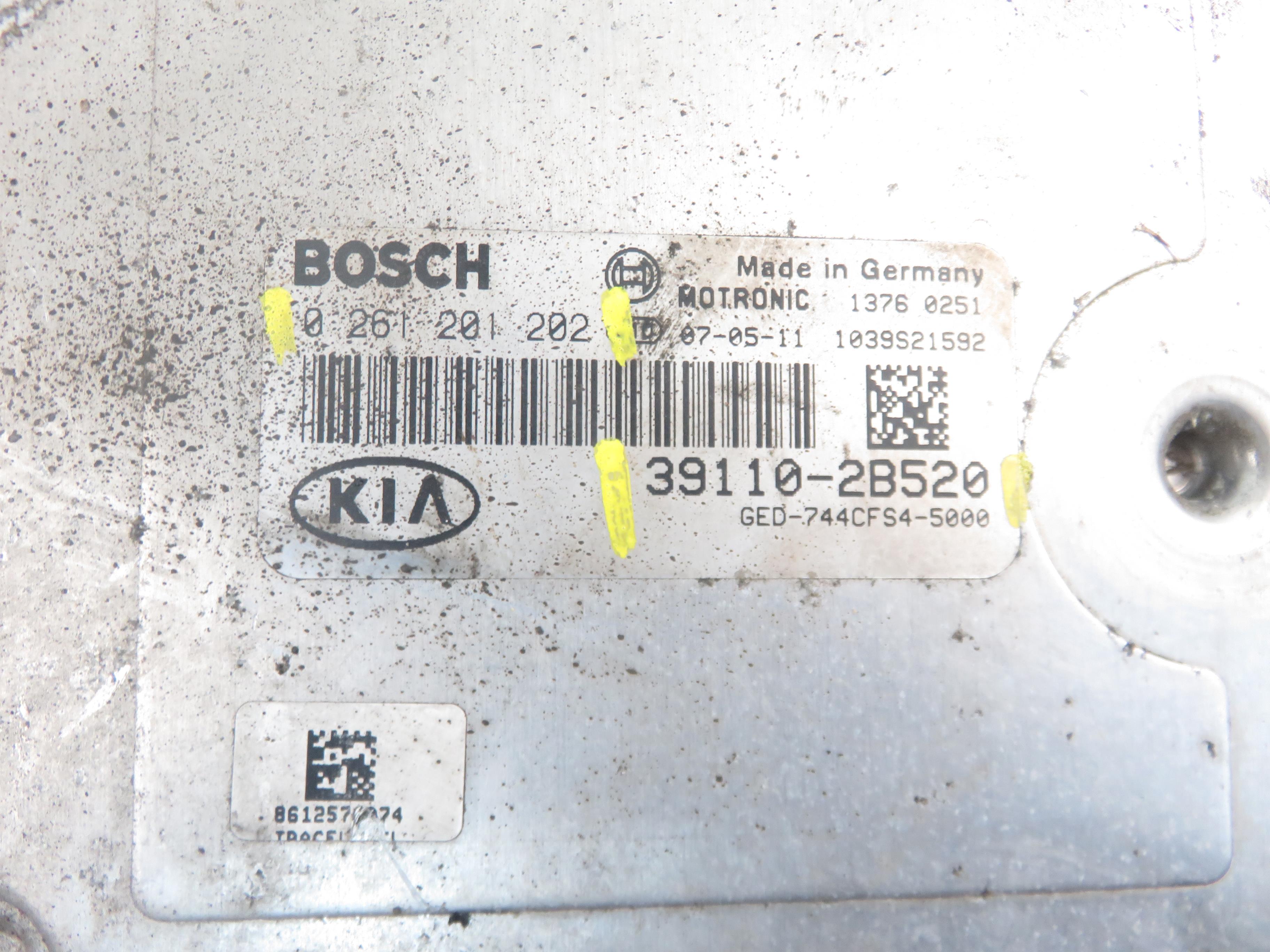 KIA Cee'd 1 generation (2007-2012) Control Unit 391102B520,0261201202 22503074