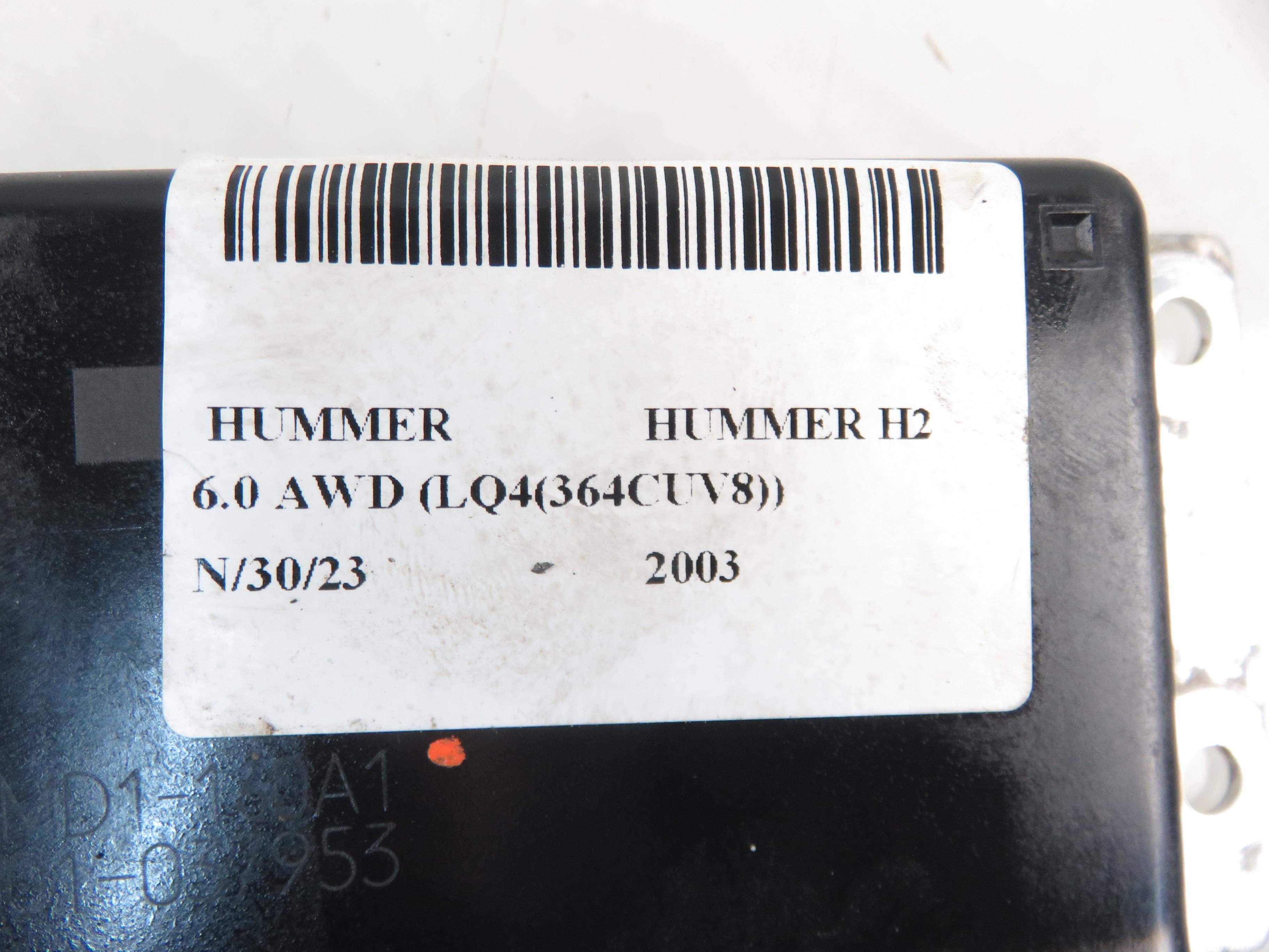 HUMMER H2 1 generation (2002-2009) Andre kontrolenheder TMD1160A1 22660531