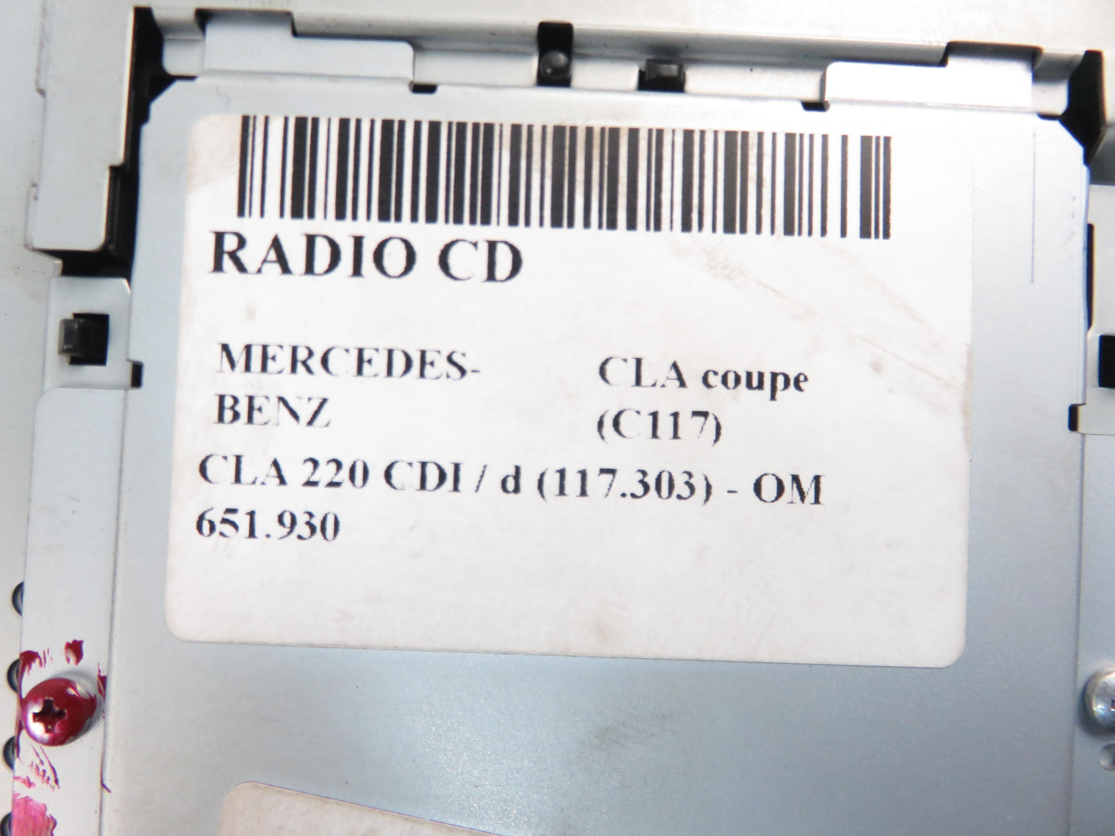 MERCEDES-BENZ CLA-Class C117 (2013-2016) Muzikos grotuvas be navigacijos 2469014404, 2469001313 22604681