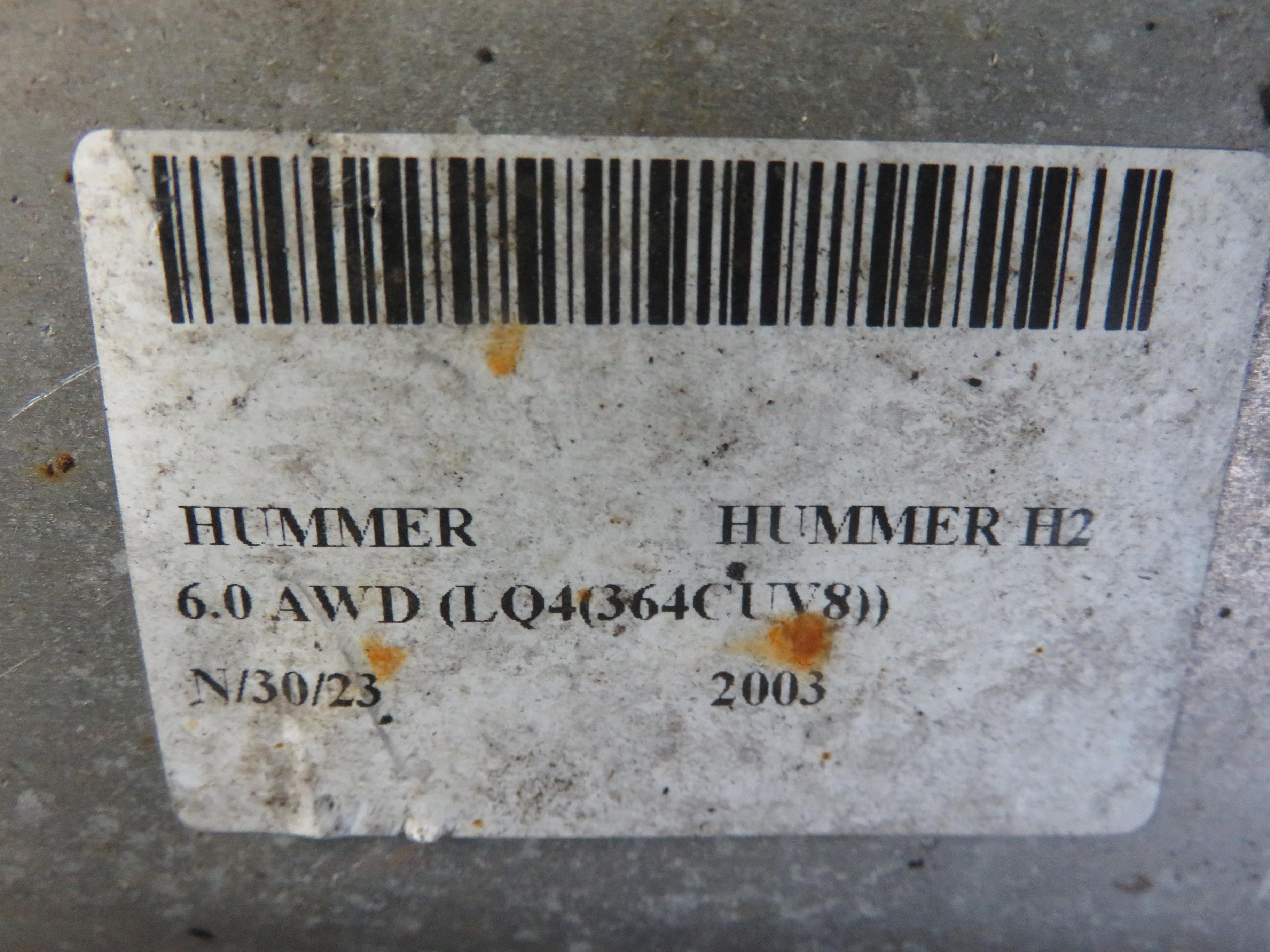 HUMMER H2 1 generation (2002-2009) Variklio dugno apsauga 22808762