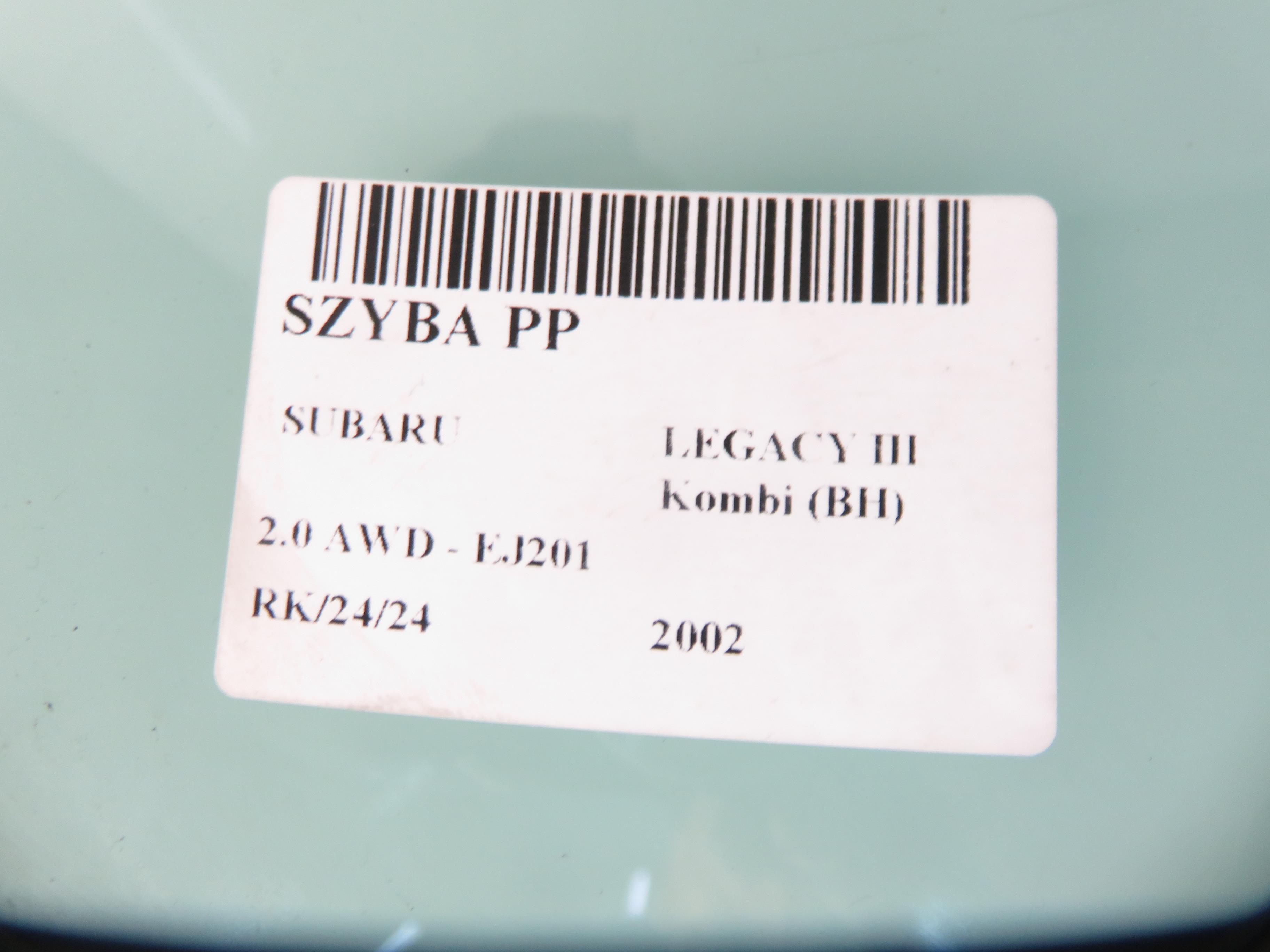 SUBARU Legacy 3 generation (1998-2003) Priekinė dešinė fortkutė (mažasis stiklas) 23832475