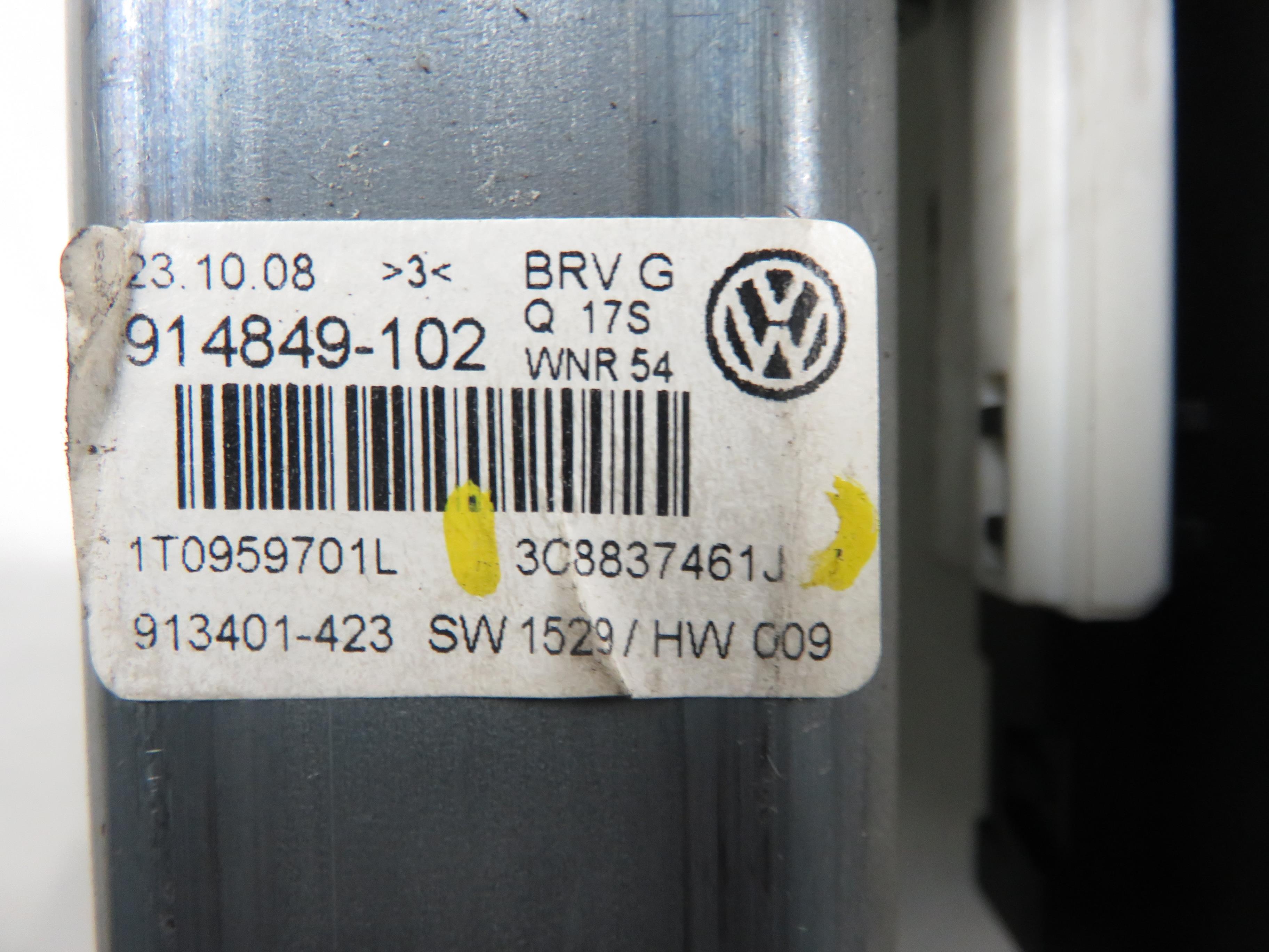 VOLKSWAGEN Passat CC 1 generation (2008-2017) Regulator de geam ușă stânga față 1K0959793P, 3C8837461J 23440472