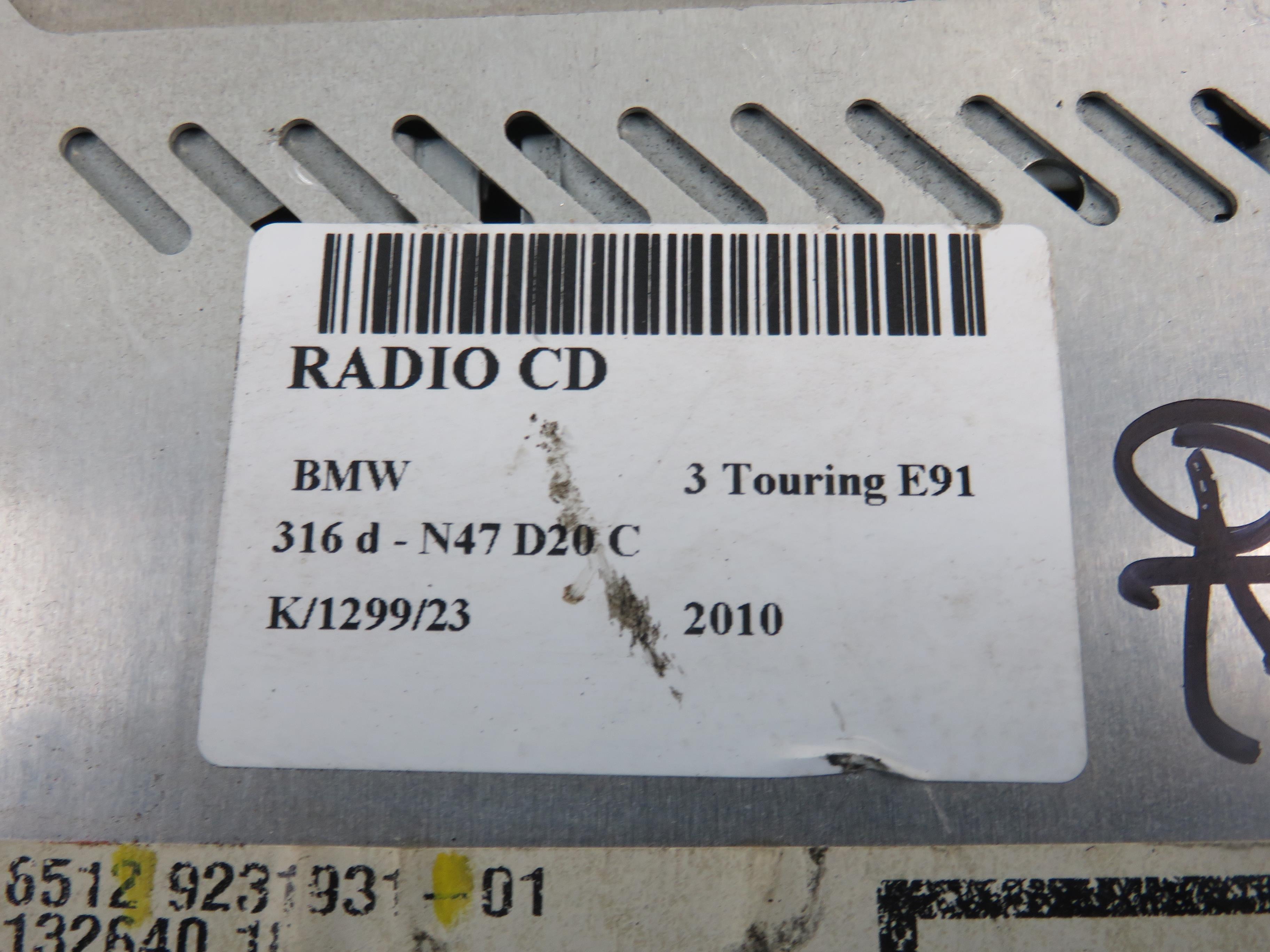 BMW 3 Series E90/E91/E92/E93 (2004-2013) Muzikos grotuvas be navigacijos 9231931 23403763