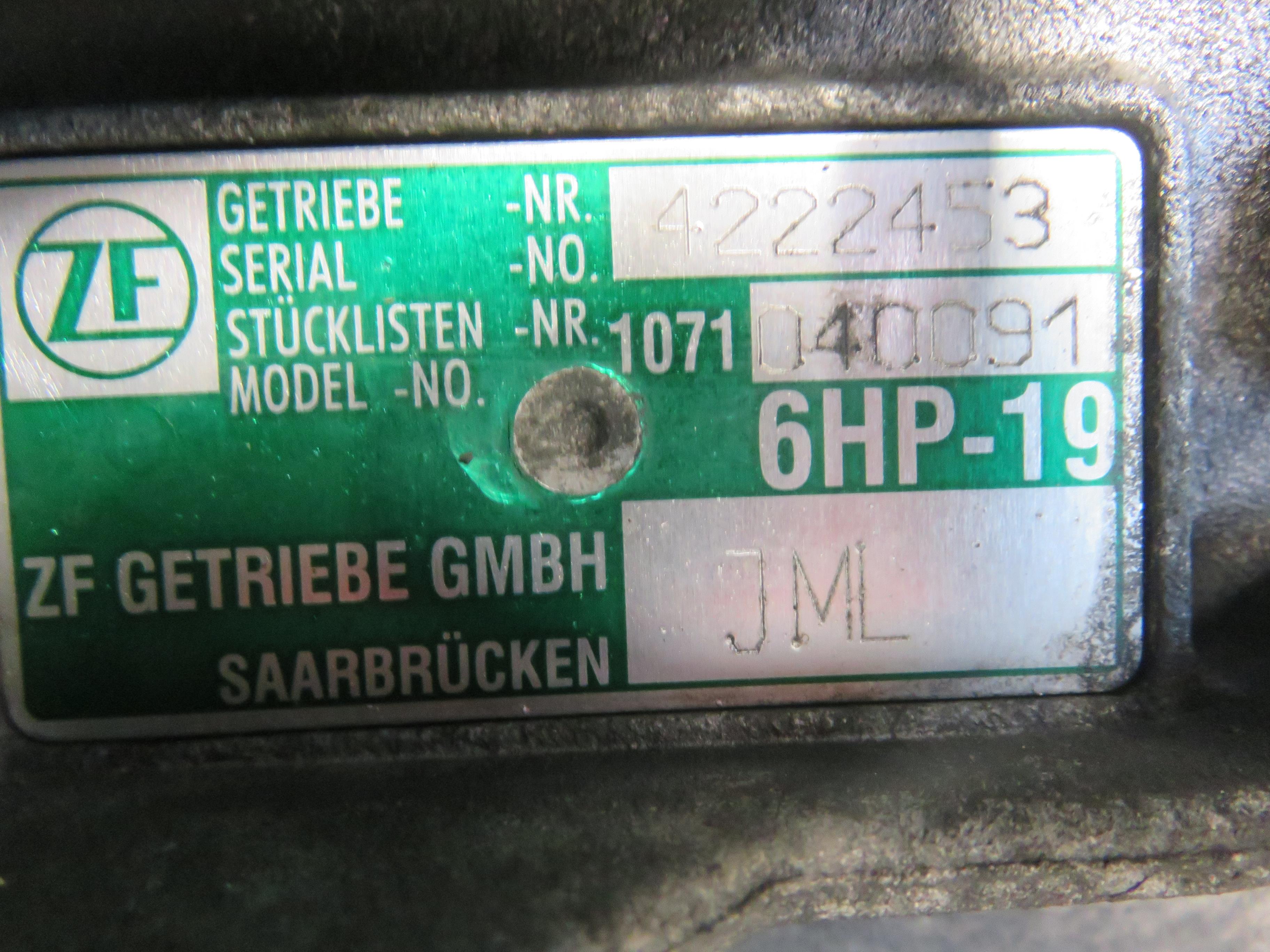 AUDI A6 C6/4F (2004-2011) Gearbox JML, 6HP19 24349054