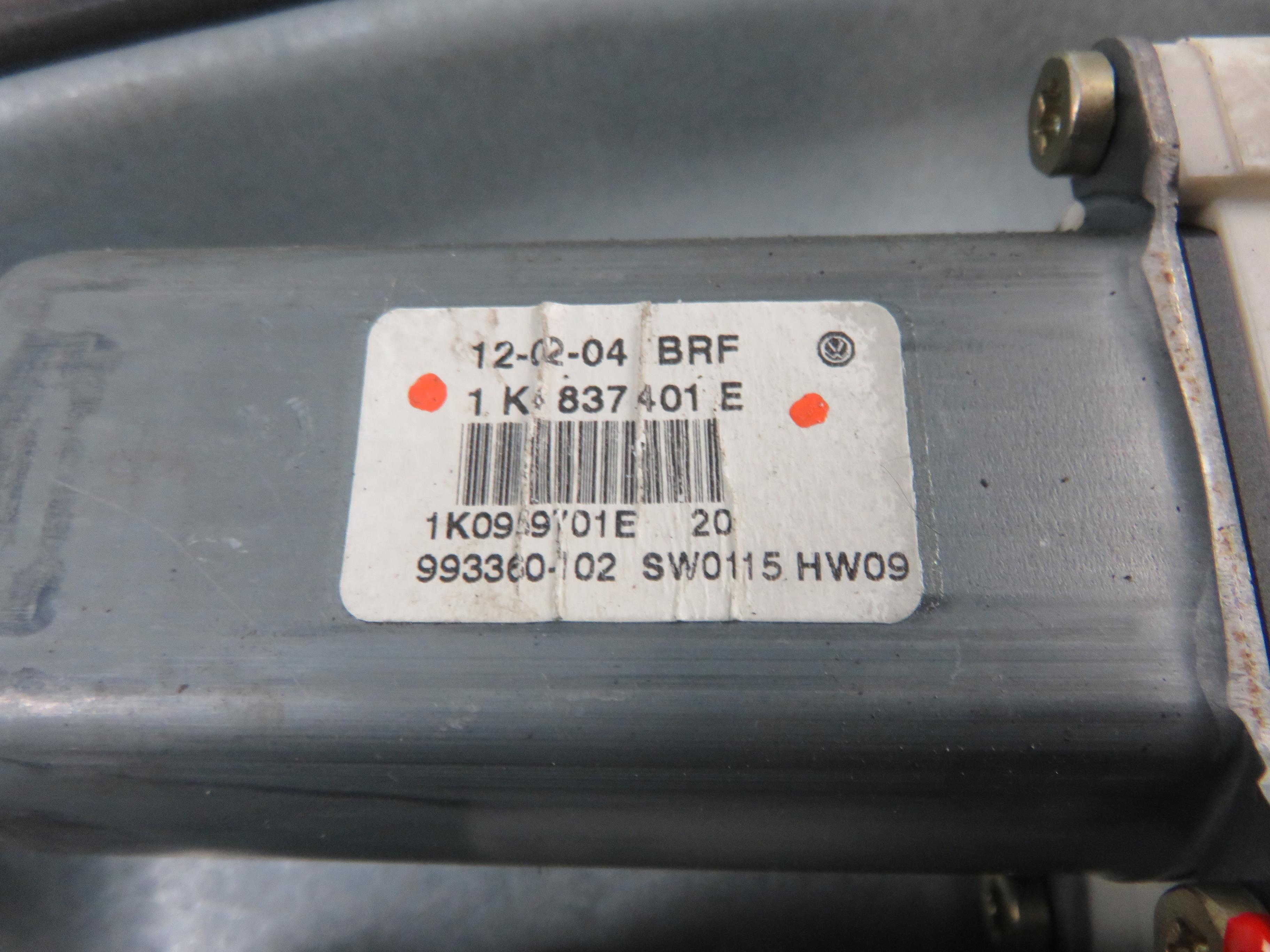 VOLKSWAGEN Golf 5 generation (2003-2009) Regulator de geam ușă stânga față 1K0955793C, 1K4837401E 23819872