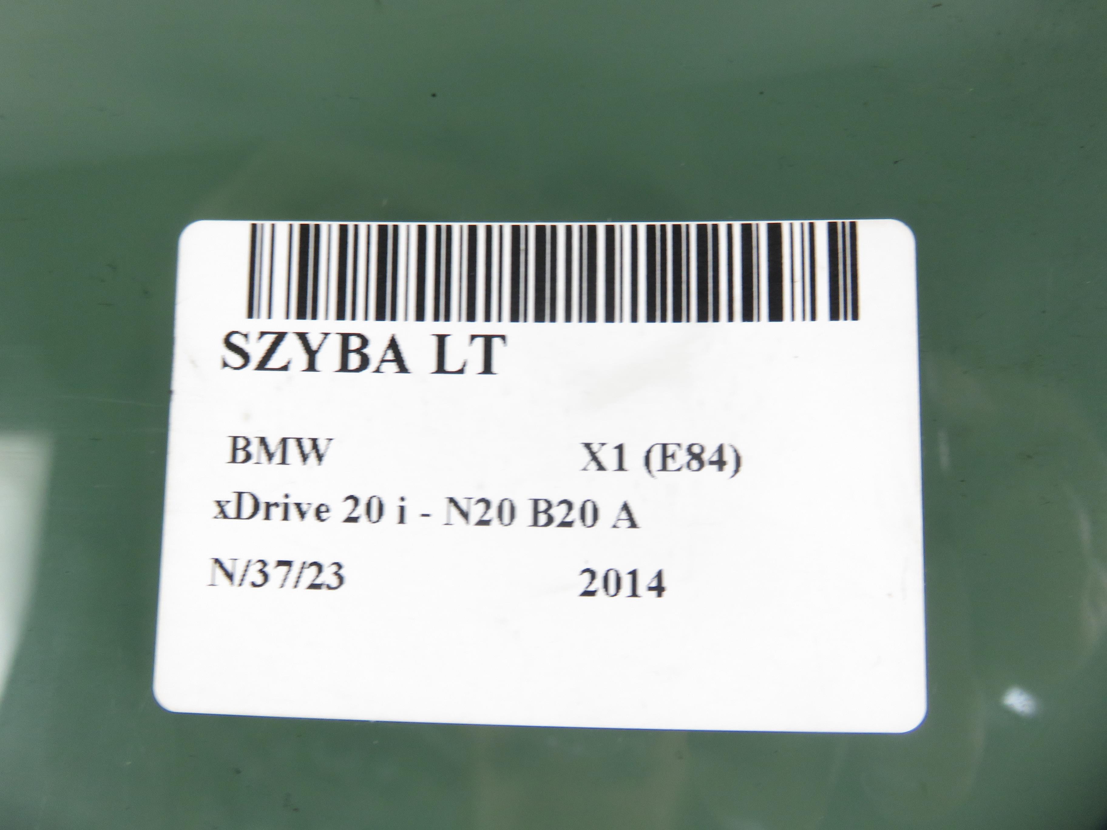 BMW X1 E84 (2009-2015) Galinė kairė fortkutė (mažasis stiklas) 23716295