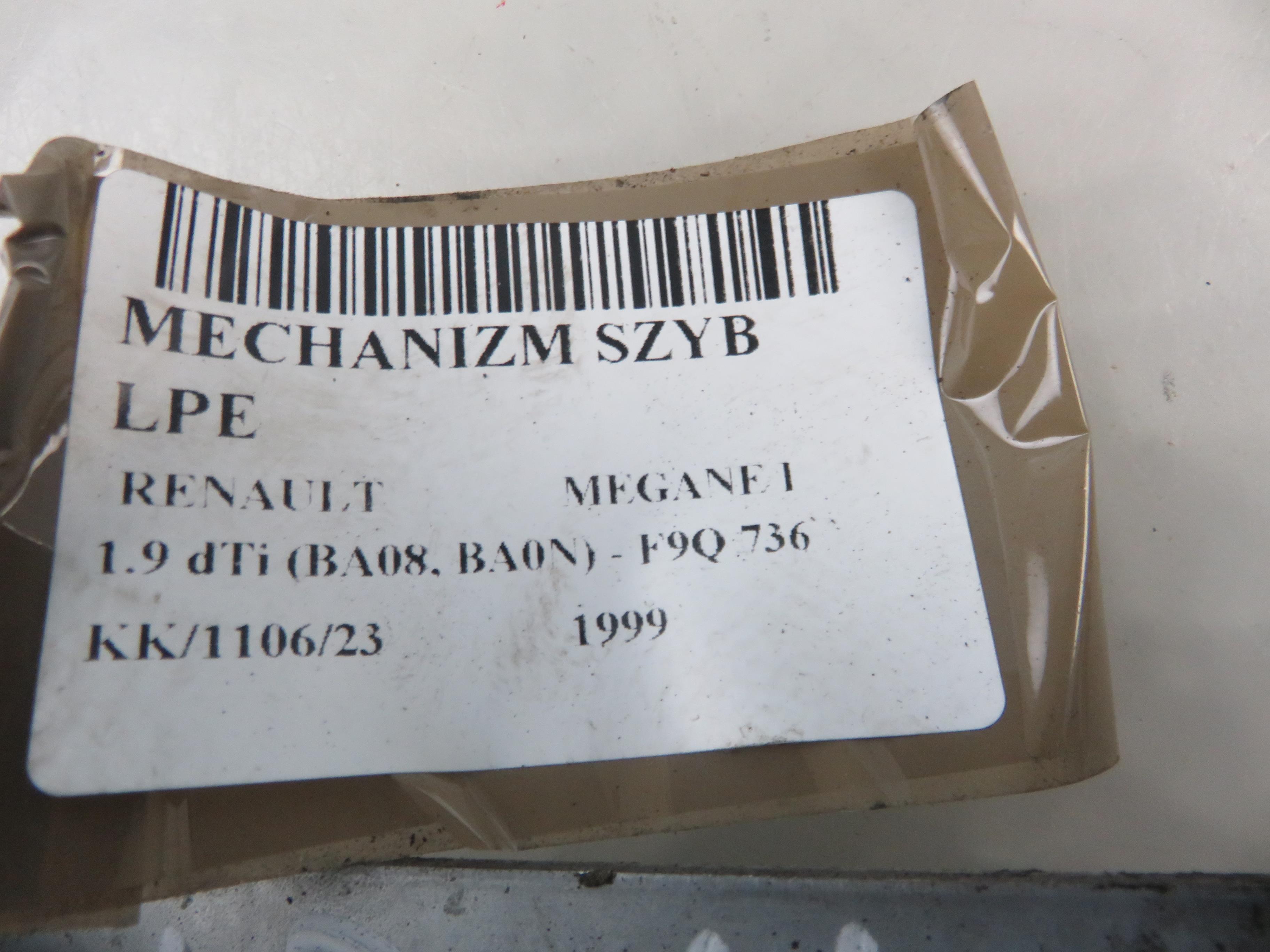 RENAULT Megane 1 generation (1995-2003) Стеклоподъемник передней левой двери 0130821720 23820539