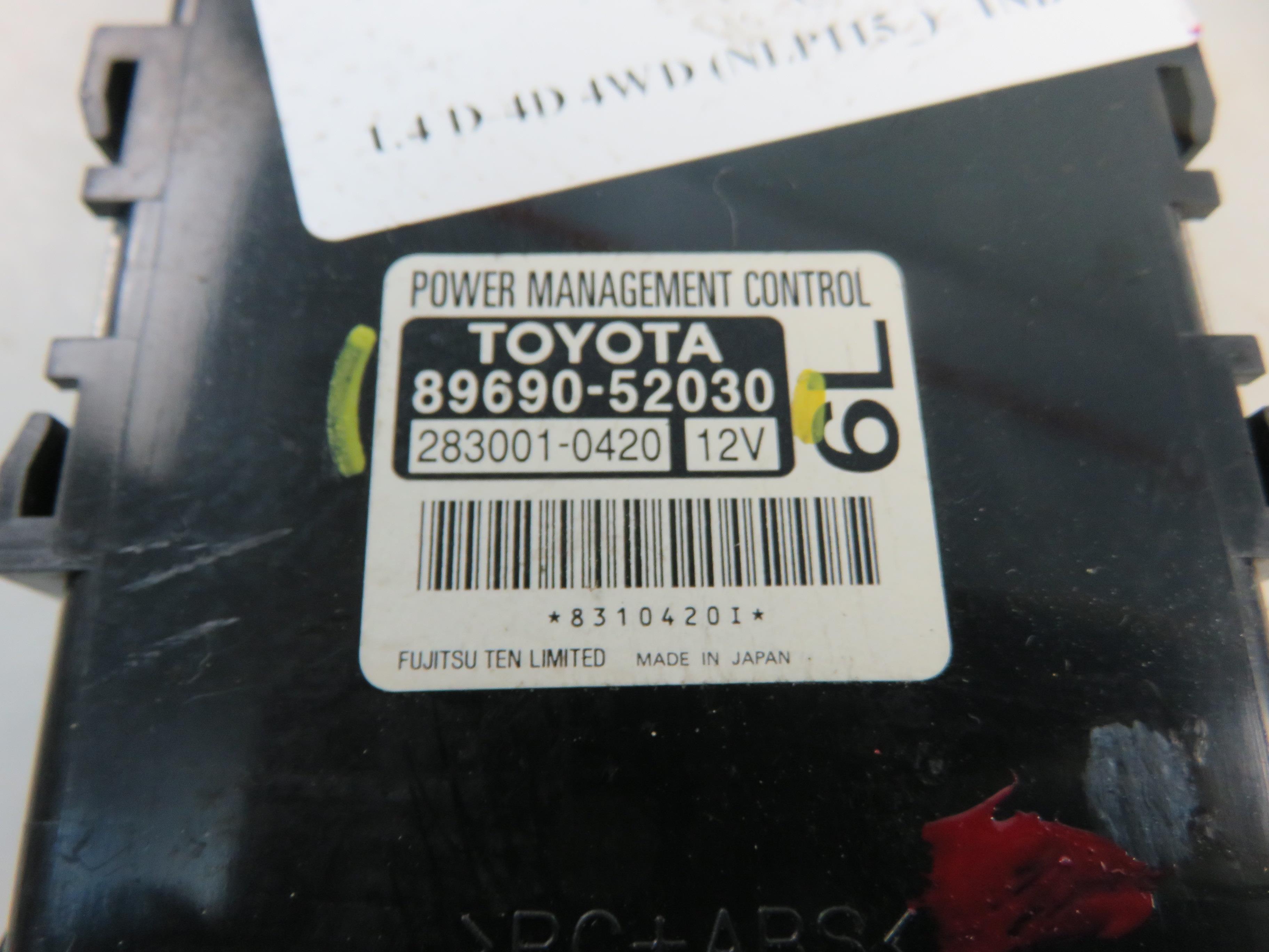 TOYOTA Urban Cruiser 1 generation (2008-2020) Andre kontrollenheter 8969052030 24029341