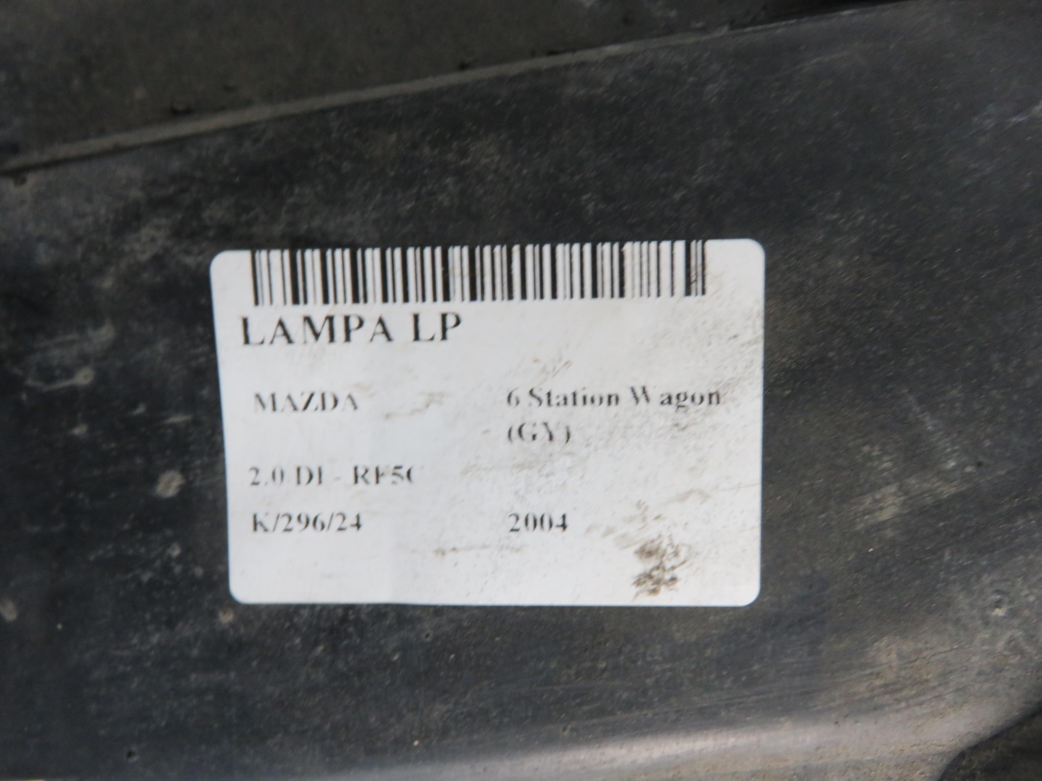 MAZDA 6 GG (2002-2007) Front Left Headlight F014002476L, 1307329086 23983758