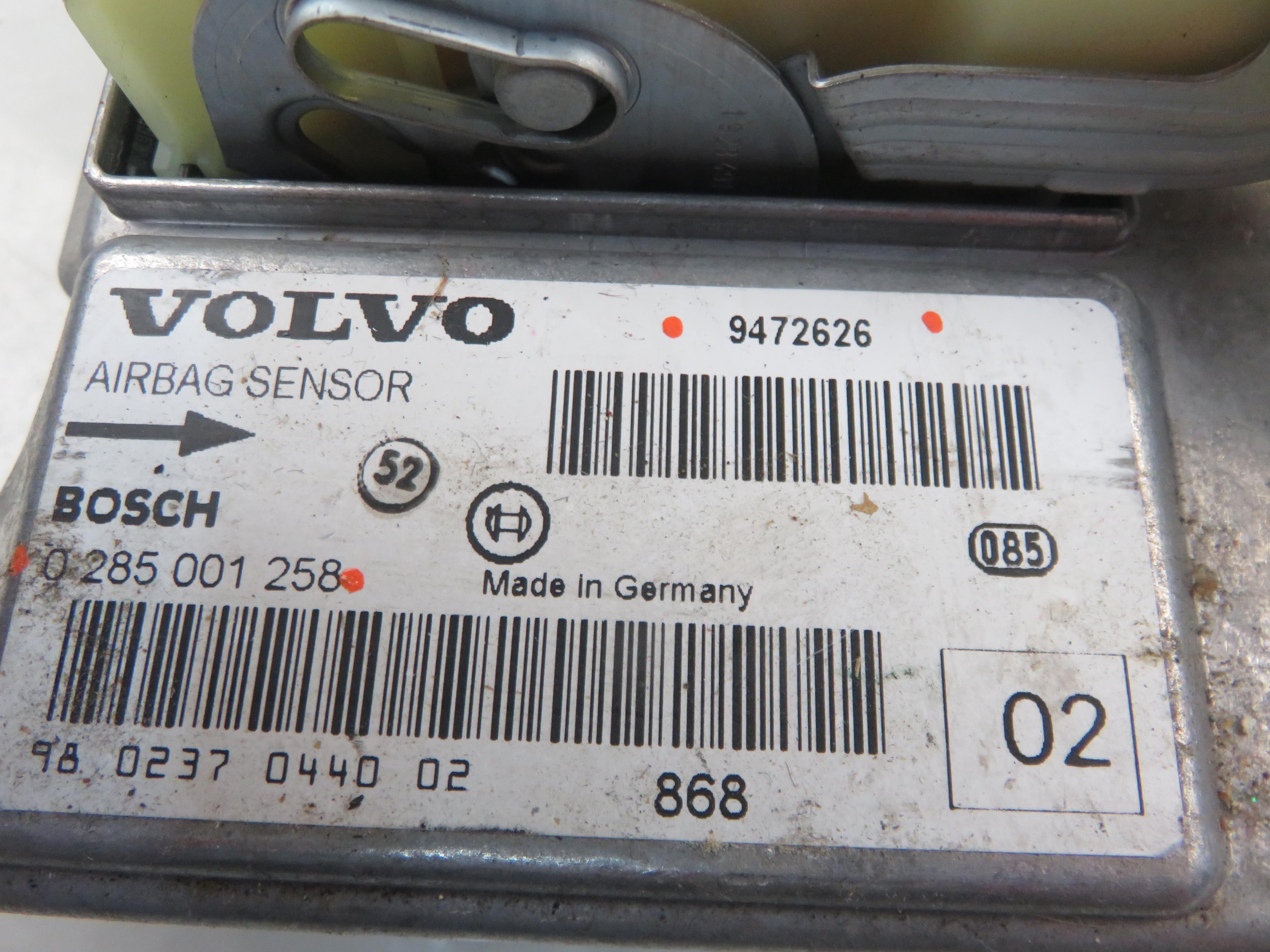 VOLVO S80 1 generation (1998-2006) SRS Control Unit 0285001258, 9472626 24694218