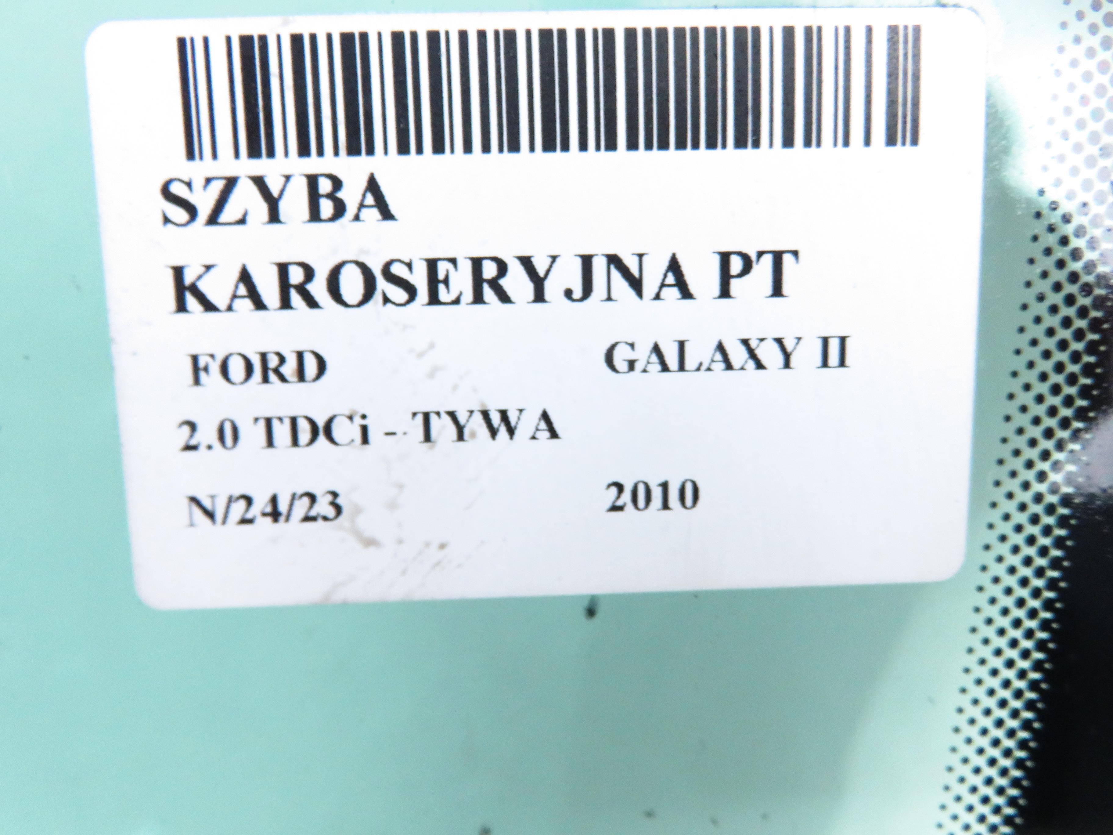 FORD Galaxy 2 generation (2006-2015) Стекло правого заднего бока 24262561