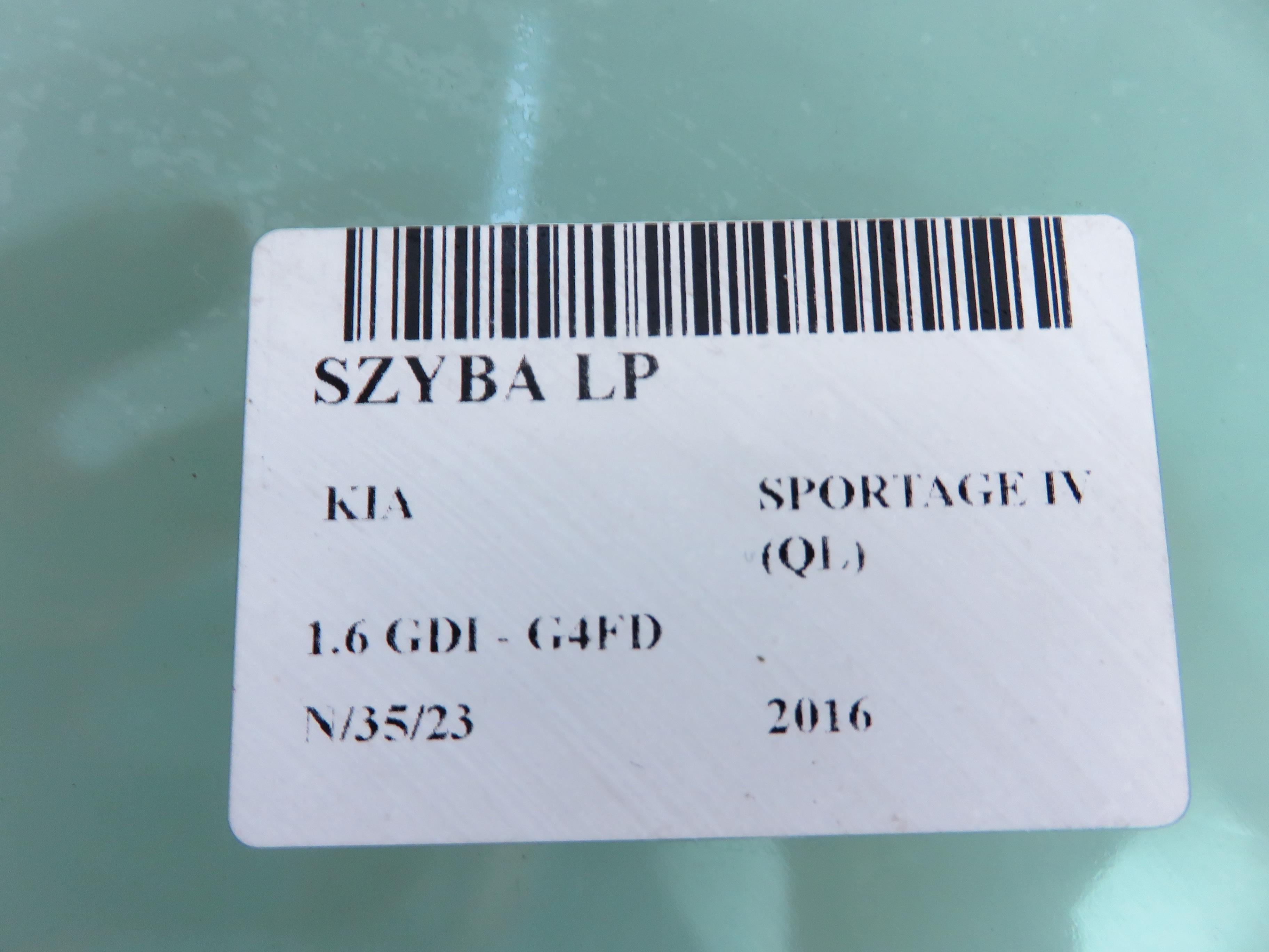 KIA Sportage 4 generation (2016-2022) Priekinė kairė fortkutė (mažasis stiklas) 24262586
