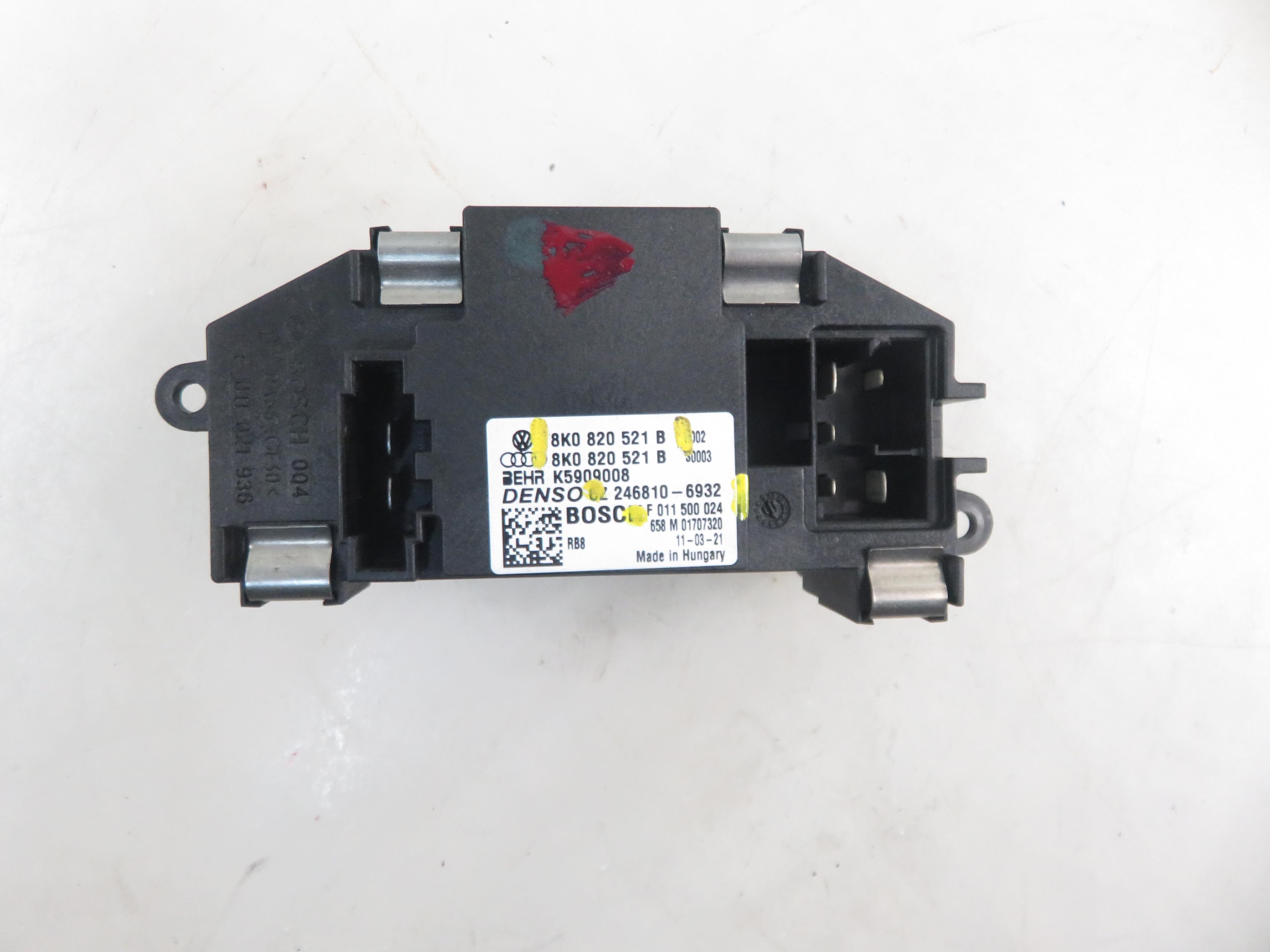 AUDI A4 B8/8K (2011-2016) Interior Heater Resistor 8K0820521B, F011500024, 2468106932 24349332