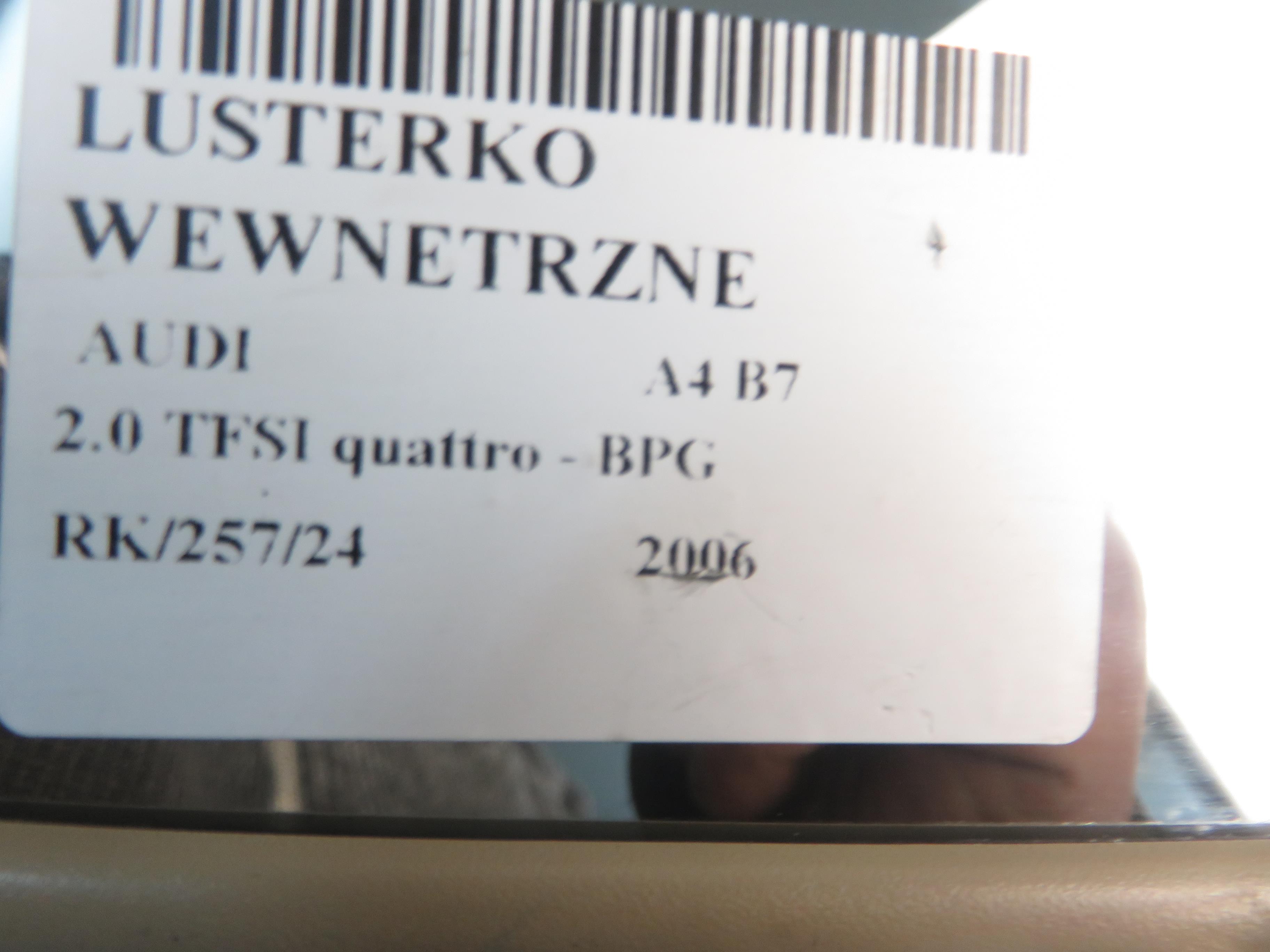 AUDI A4 B7/8E (2004-2008) Зеркало заднего вида 4F0857511F 24677911