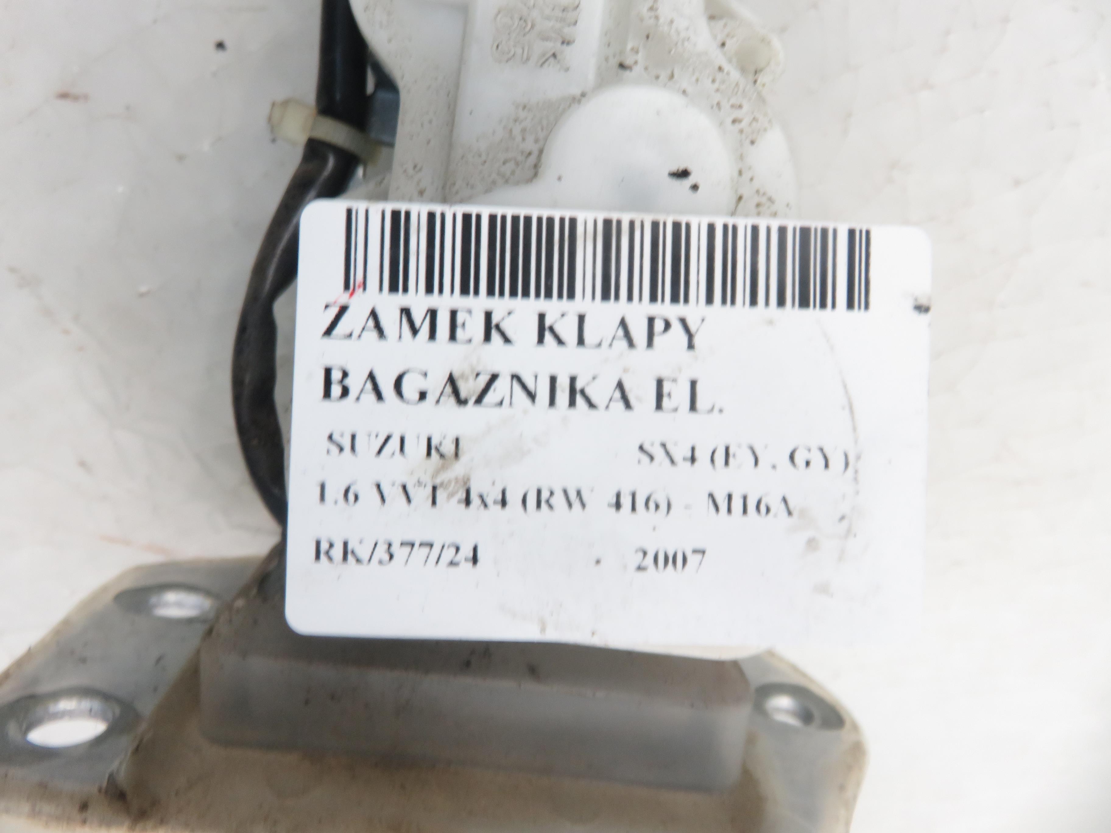 SUZUKI SX4 1 generation (2006-2014) Aizmugurējā bagāžnieka slēdzene 24694298