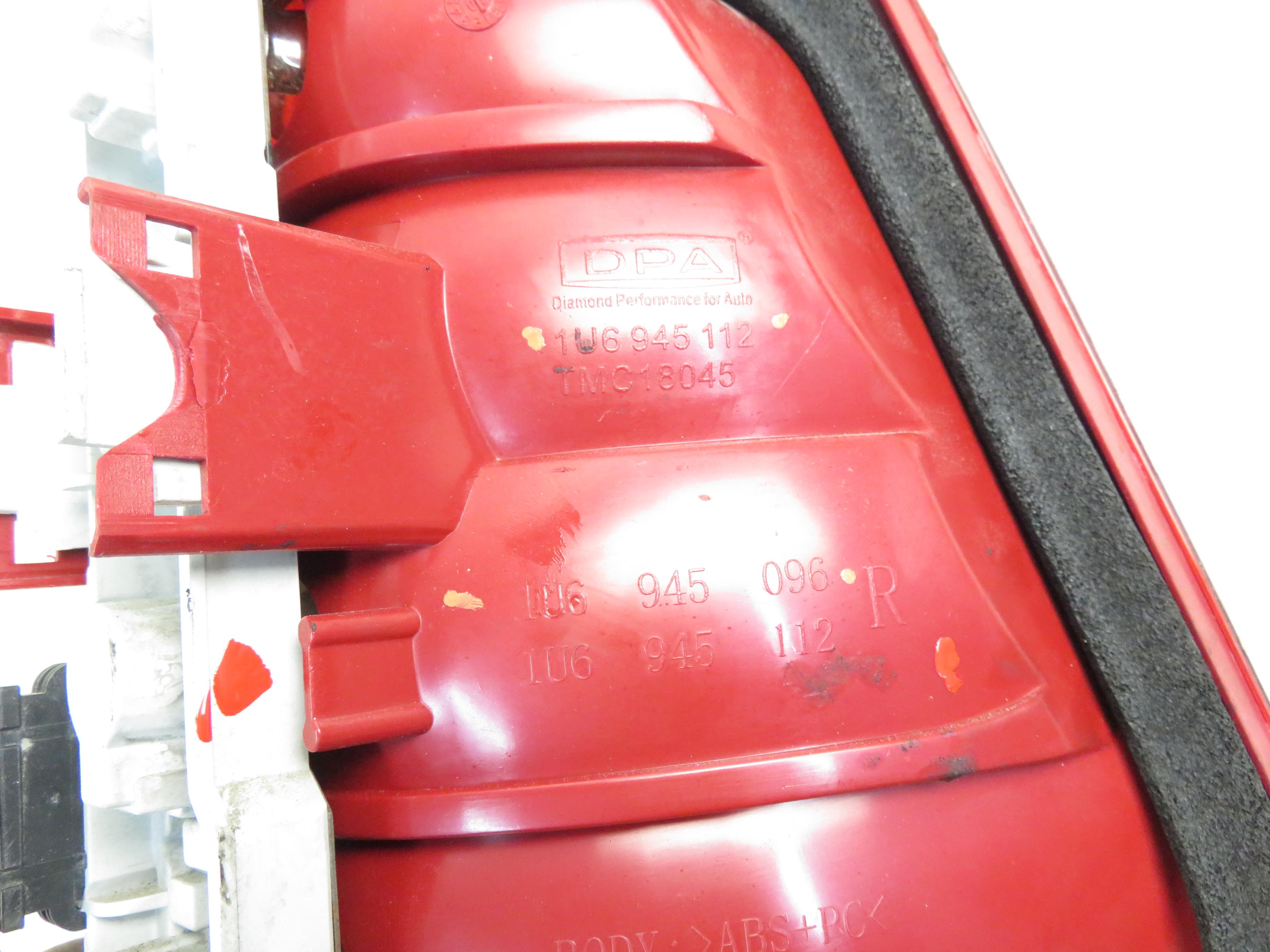 SKODA Octavia 1 generation (1996-2010) Rear Right Taillight Lamp 1U6945096, 1U6945112 24670725