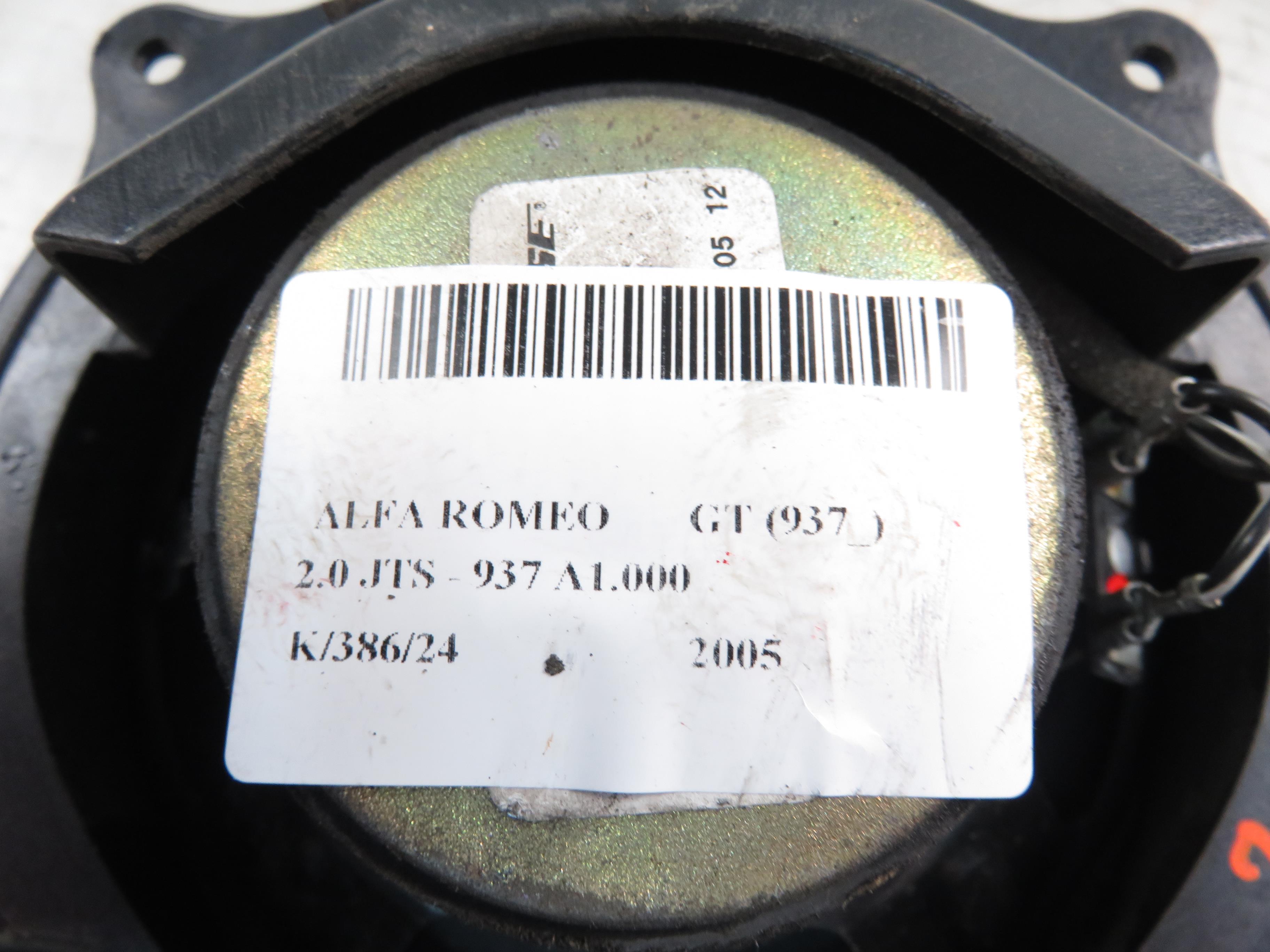 ALFA ROMEO GT 937 (2003-2010) Dešinės pusės žemųjų dažnių garsiakalbis po sėdyne 46745350 24670197
