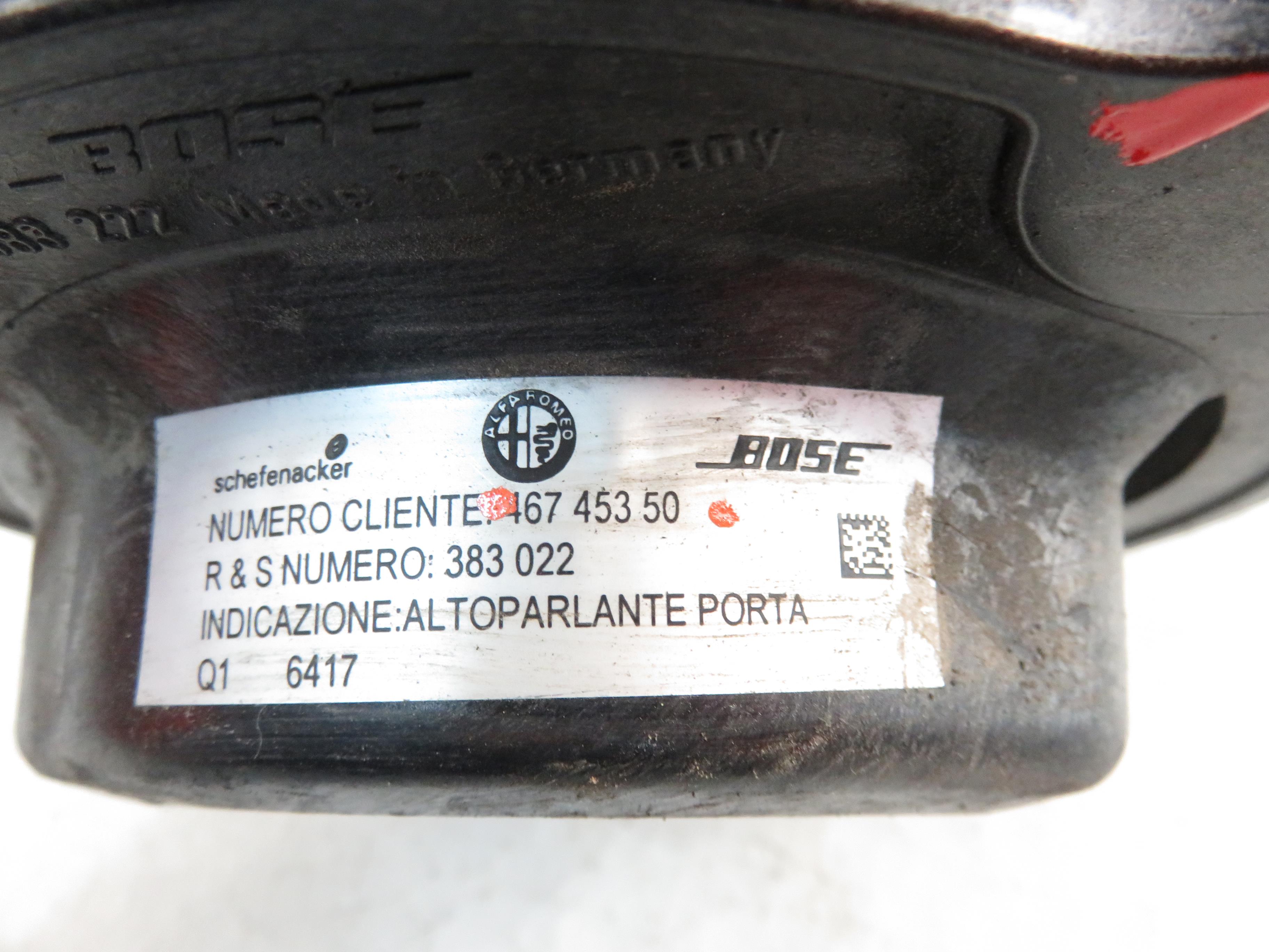 ALFA ROMEO GT 937 (2003-2010) Dešinės pusės žemųjų dažnių garsiakalbis po sėdyne 46745350 24670199