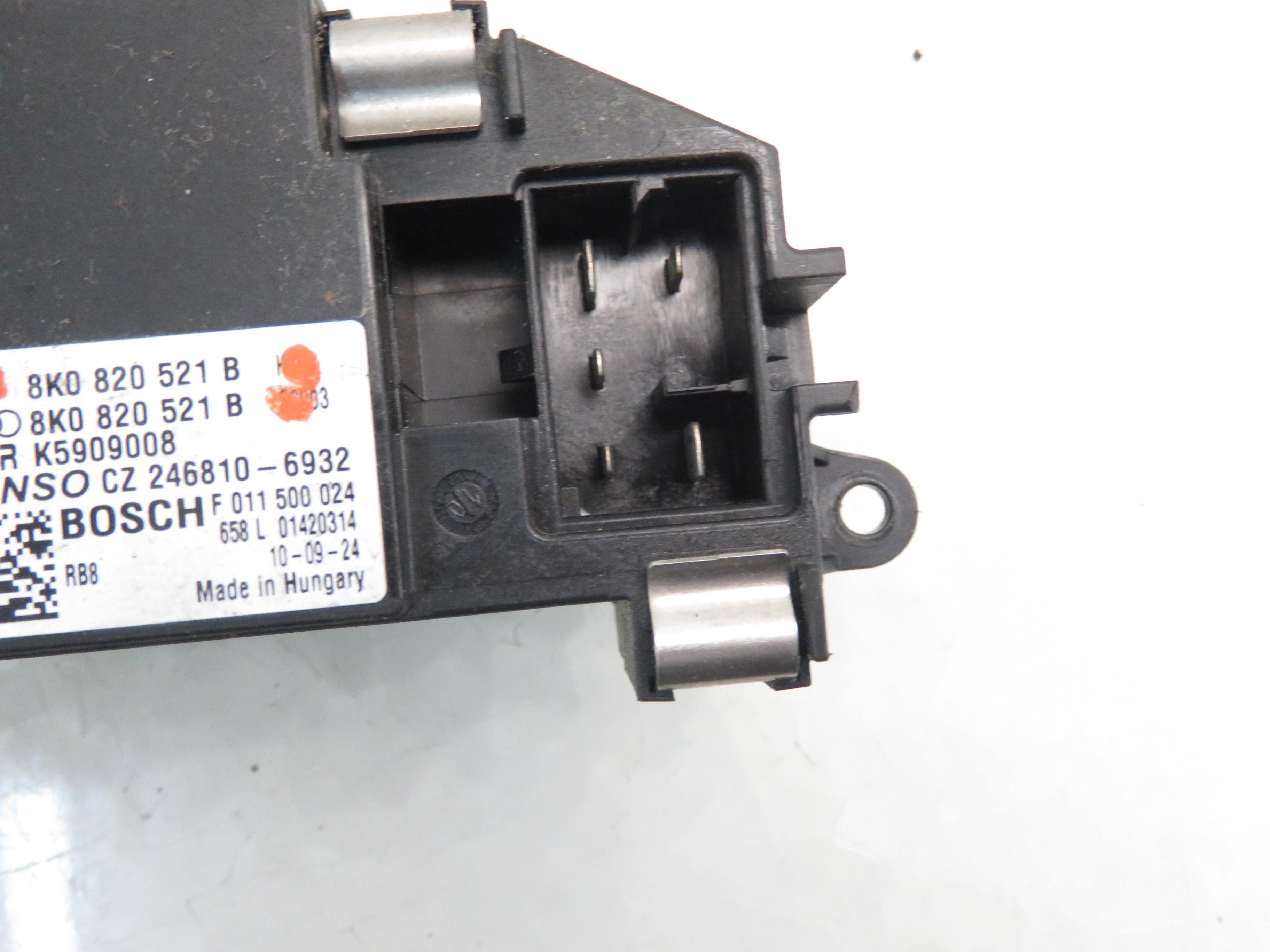 AUDI A4 B8/8K (2011-2016) Interior Heater Resistor 8K0820521B 24678222