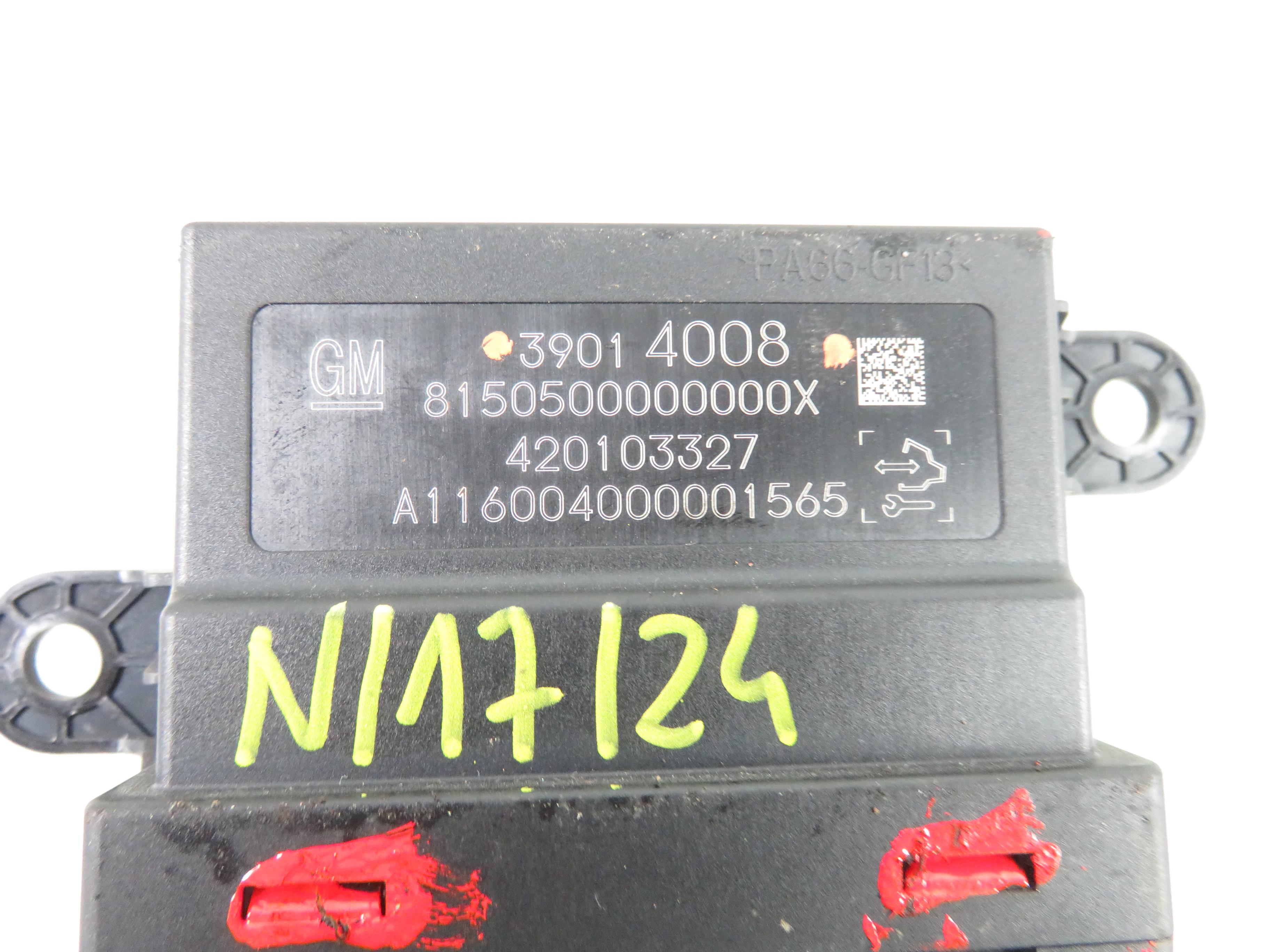 OPEL Astra K (2015-2021) PDC Parking Distance Control Unit 39014008 24670843