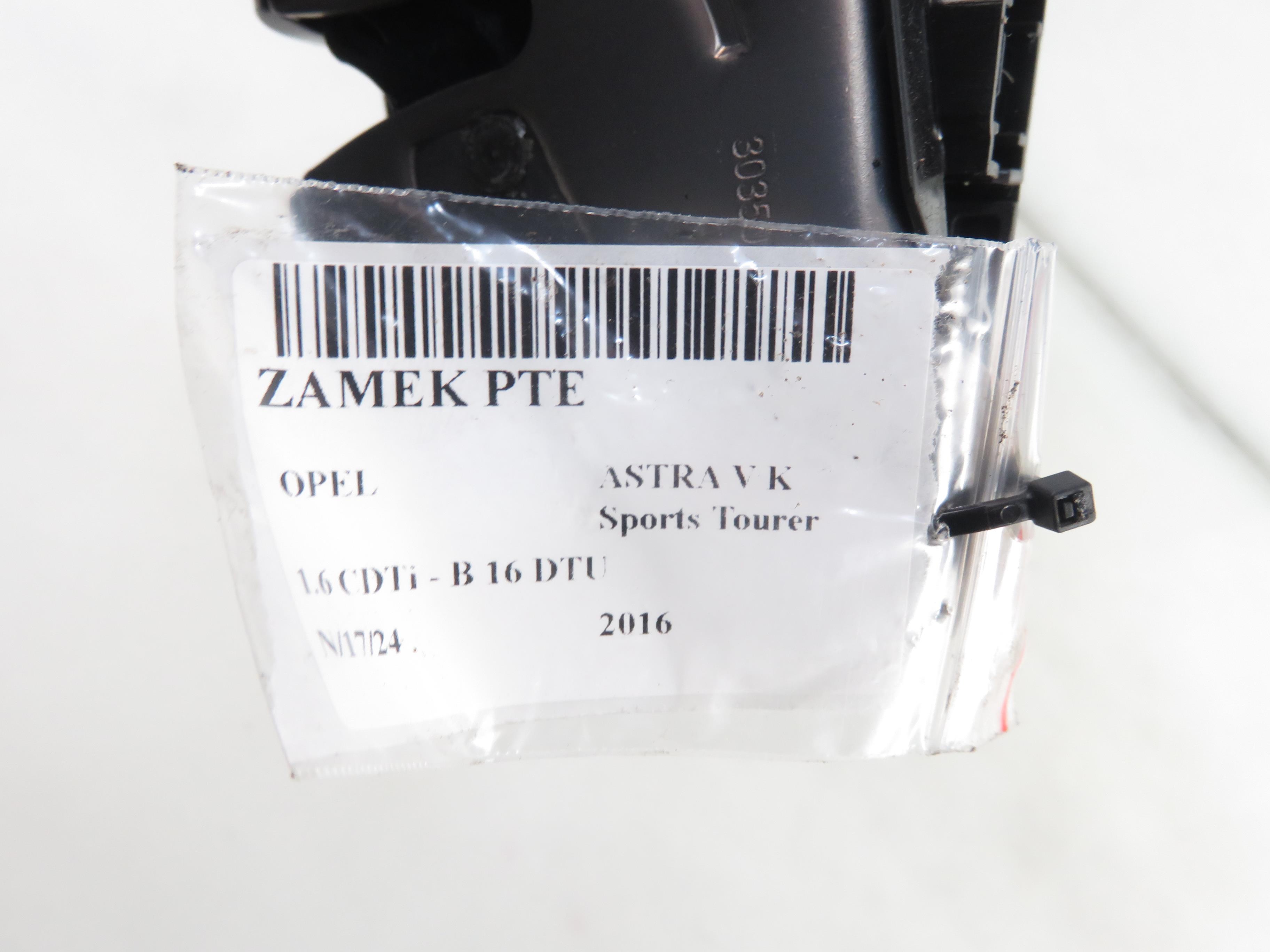 OPEL Astra K (2015-2021) Aizmugurējā labā durvju slēdzene 915C303907218S 24694272