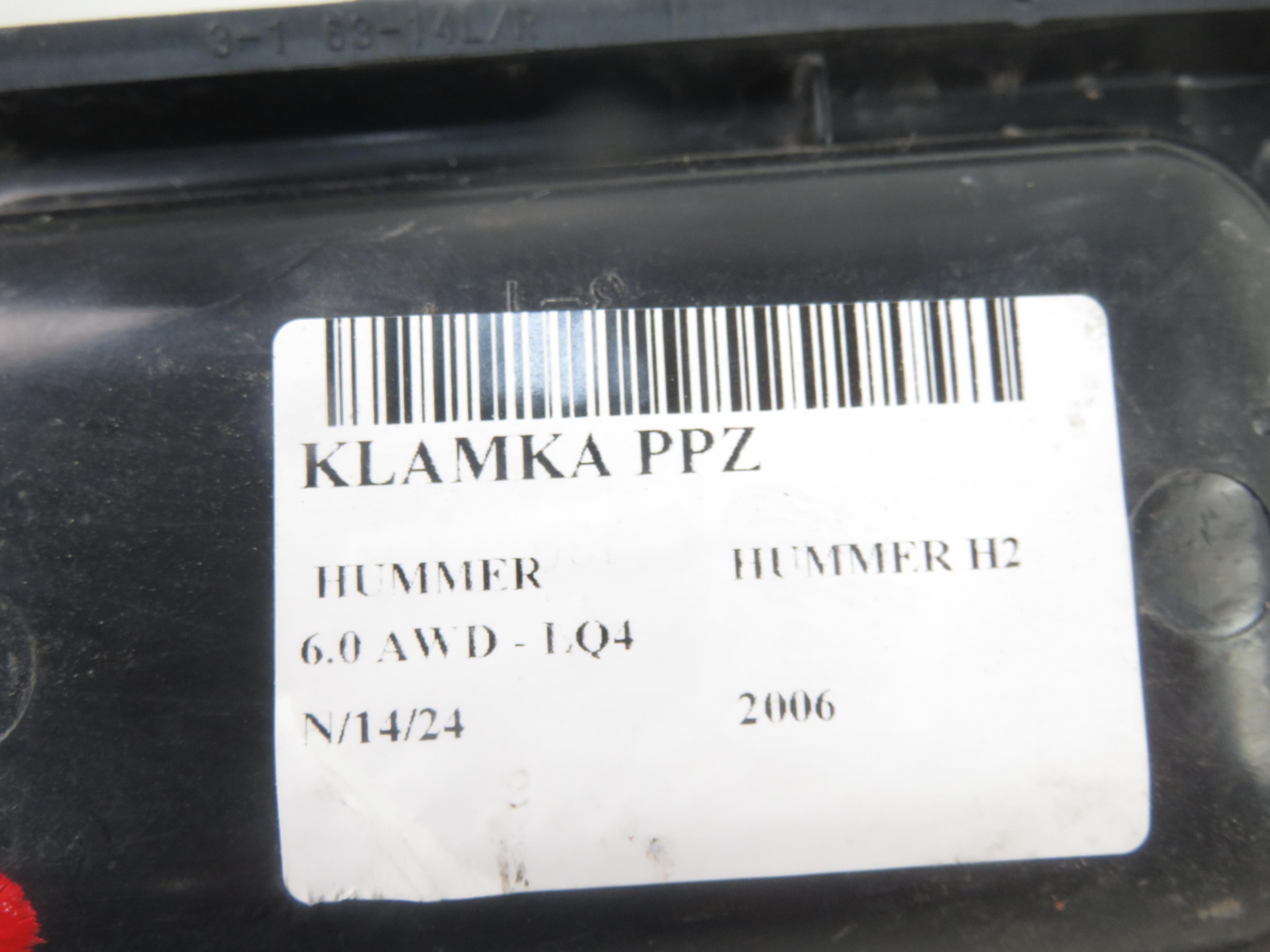 HUMMER H2 1 generation (2002-2009) Външна дръжка на предна дясна врата 24705388
