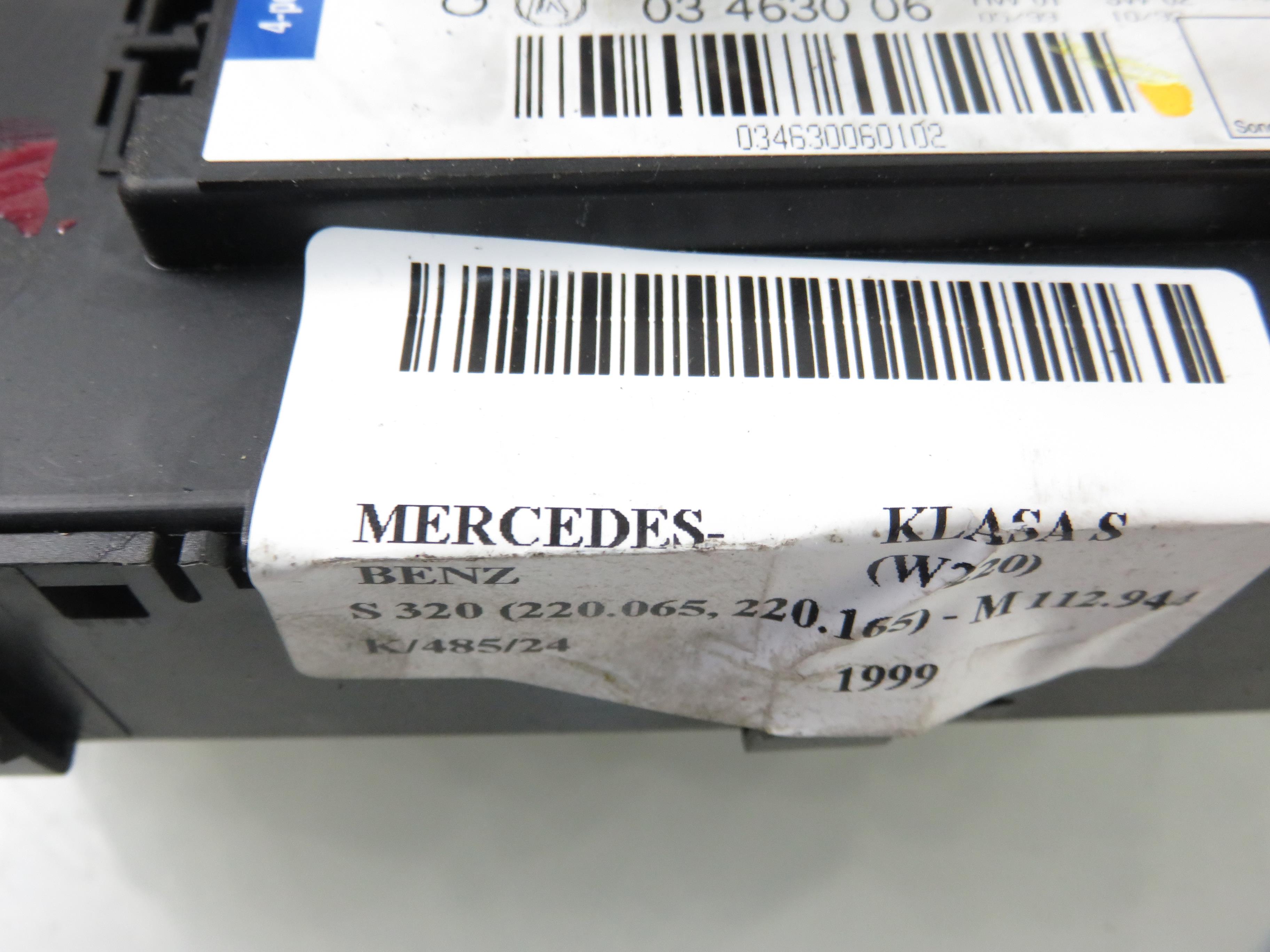MERCEDES-BENZ S-Class W220 (1998-2005) Kontrollbrytere for venstre sete 2208219851 25301262