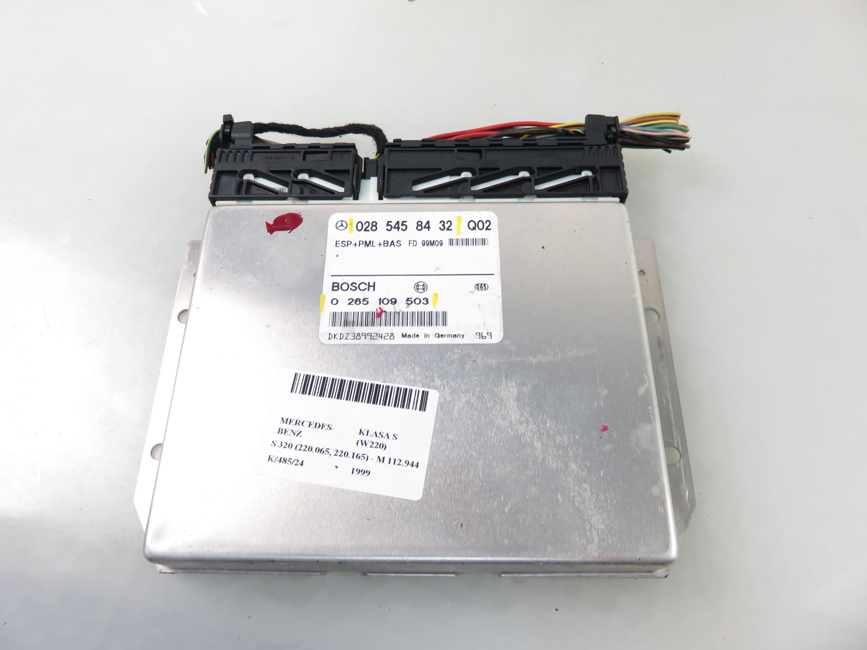 MERCEDES-BENZ S-Class W220 (1998-2005) ABS control unit 0285458432, 0265109503 25341190