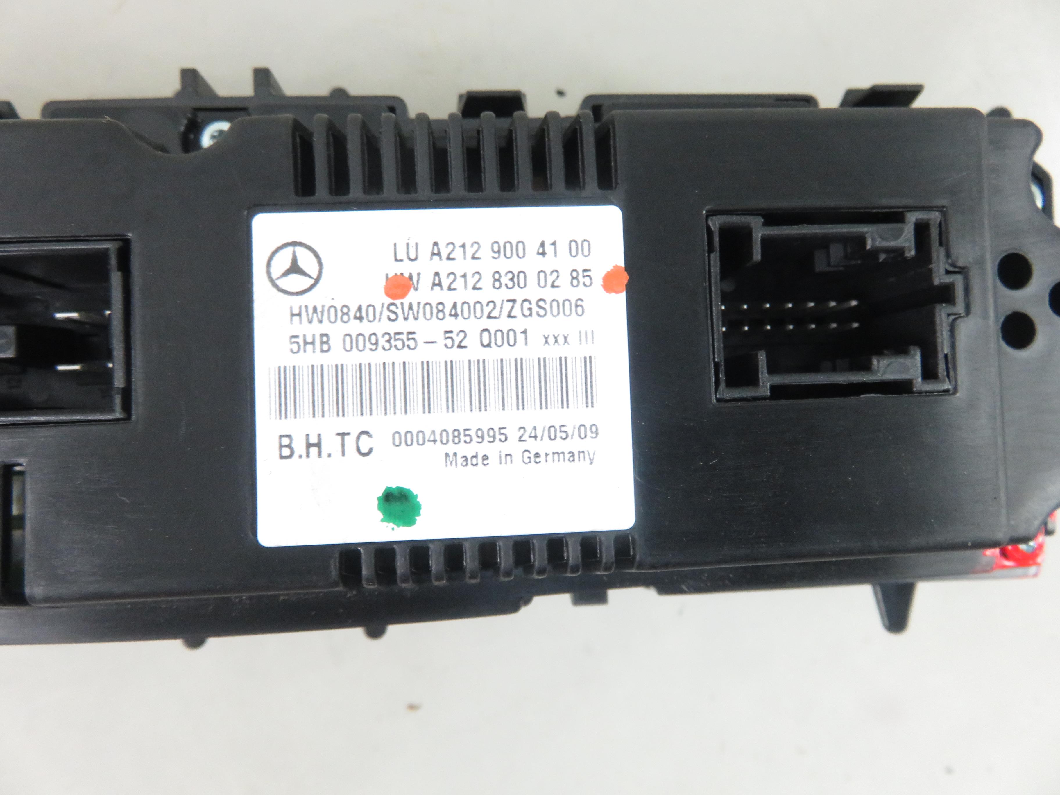 MERCEDES-BENZ E-Class W212/S212/C207/A207 (2009-2016) Climate  Control Unit A2129004100 25301242