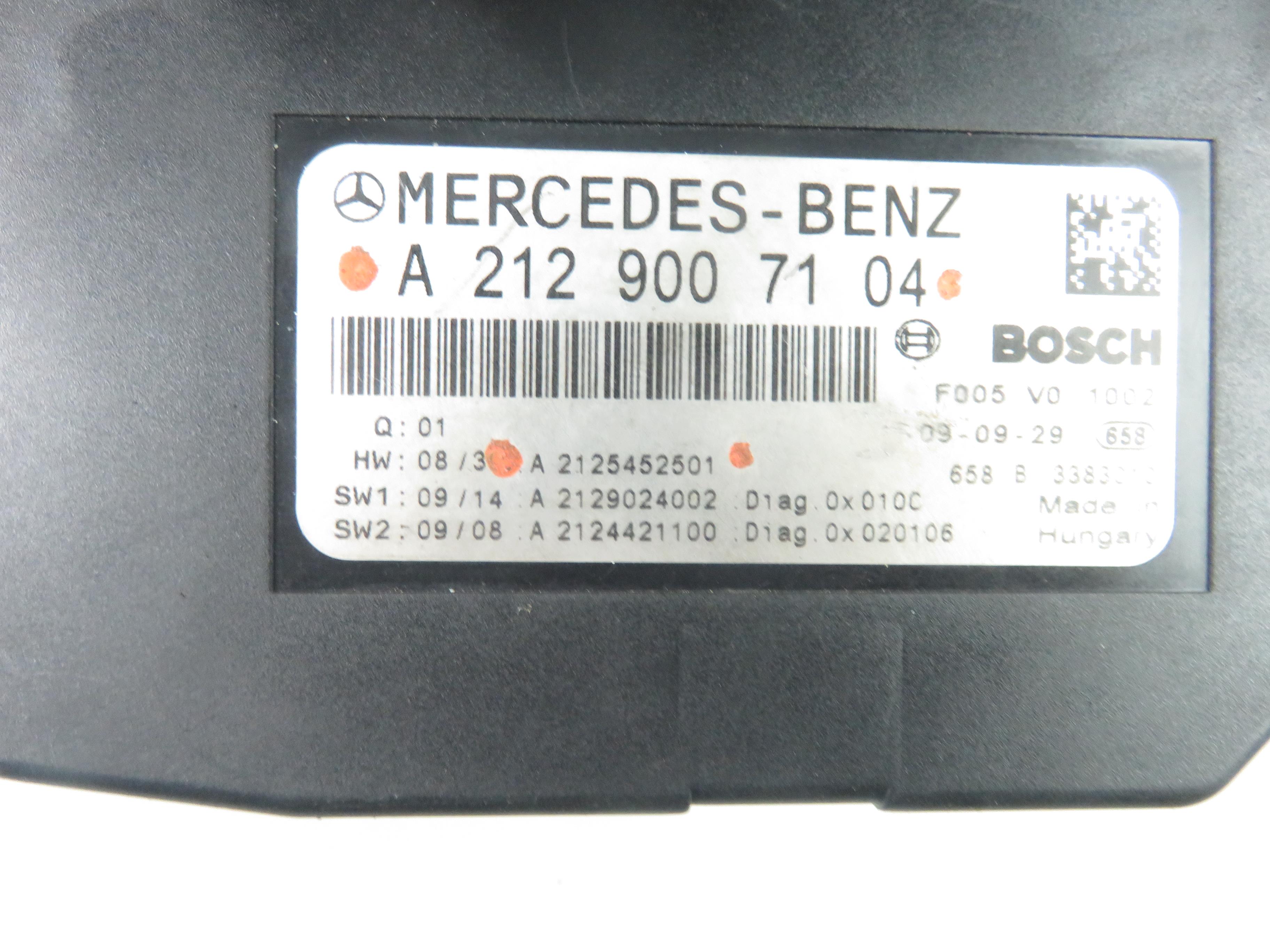 MERCEDES-BENZ E-Class W212/S212/C207/A207 (2009-2016) Comfort Control Unit A2129007104, A2125452501 25191763