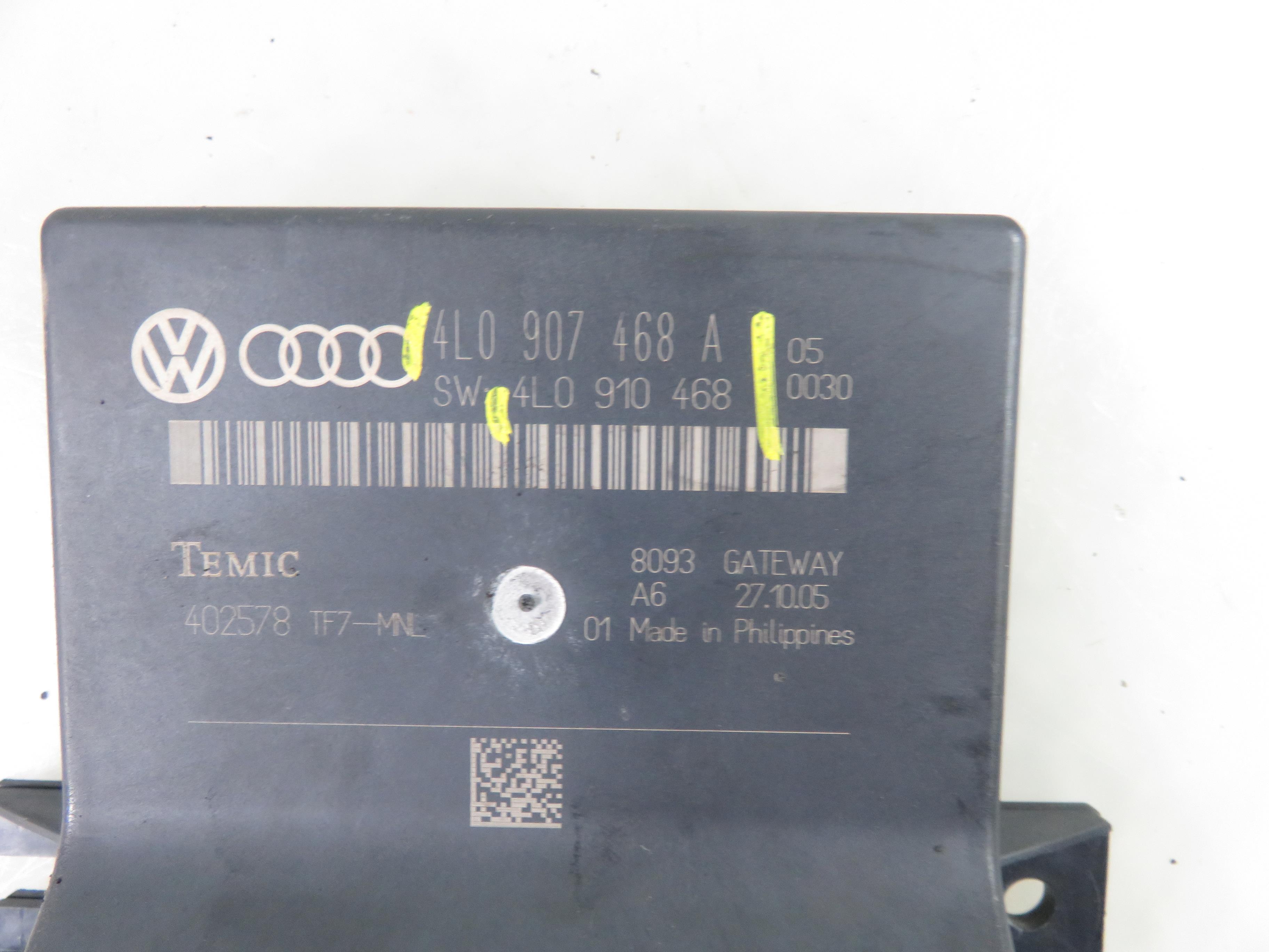 AUDI Q7 4L (2005-2015) Gateway Control Unit 4L0907468A, 4L0910468 25271240