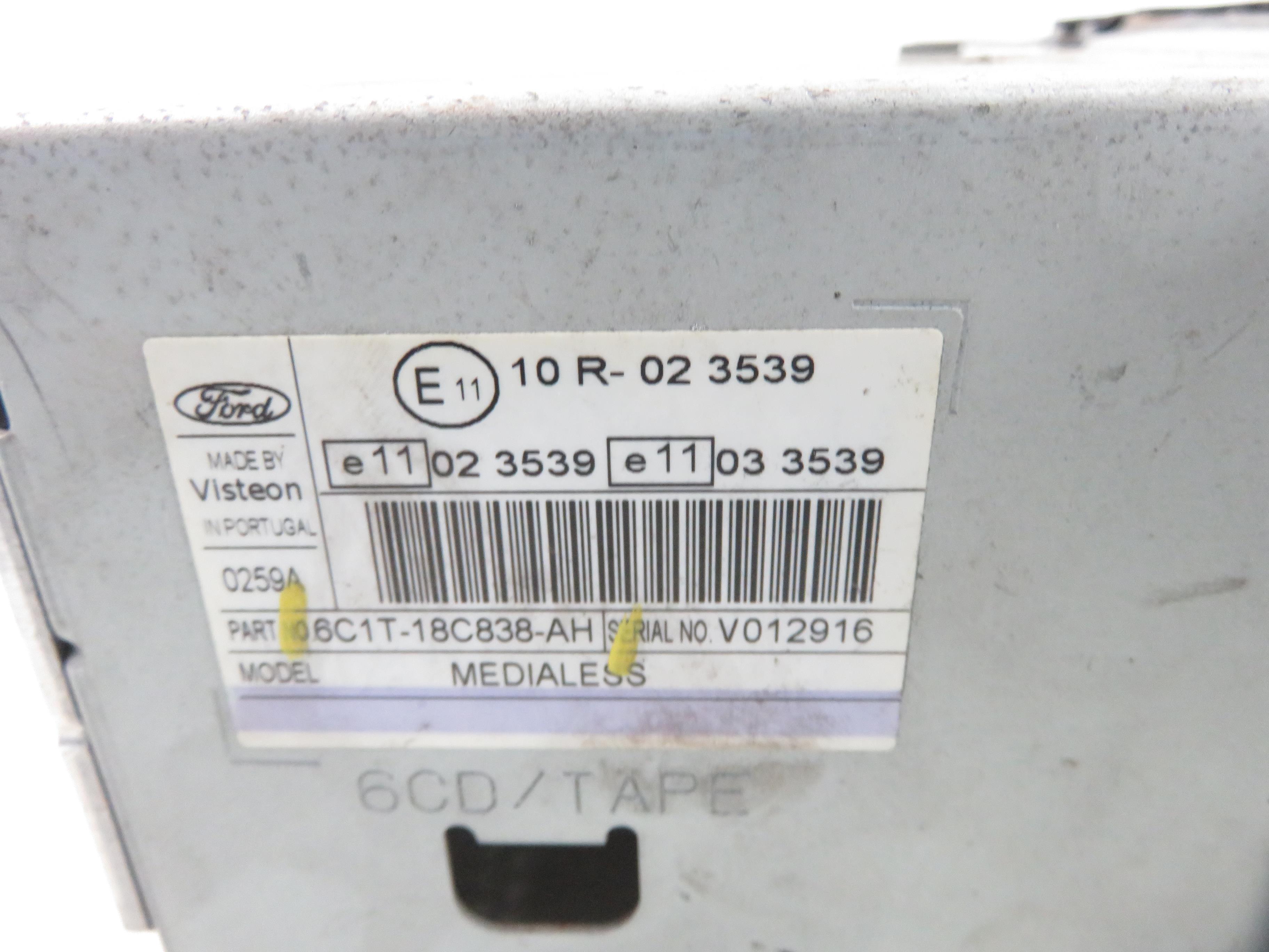 FORD Tourneo 2 generation (2006-2013) Музичний плеєр без GPS 6C1T18C838AH 25341198