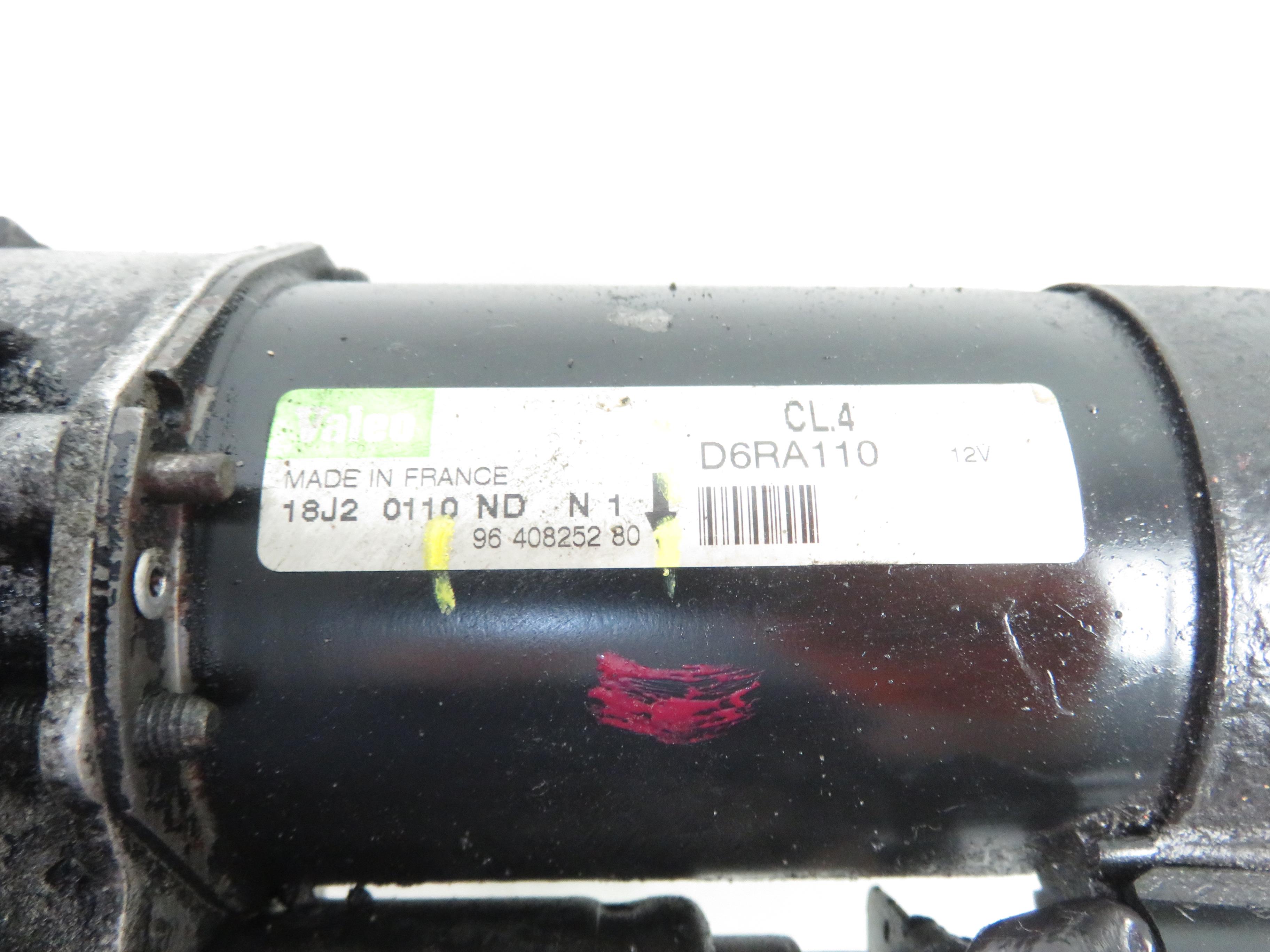 CITROËN C3 1 generation (2002-2010) Starter auto D6RA110, 9640825280 25748056