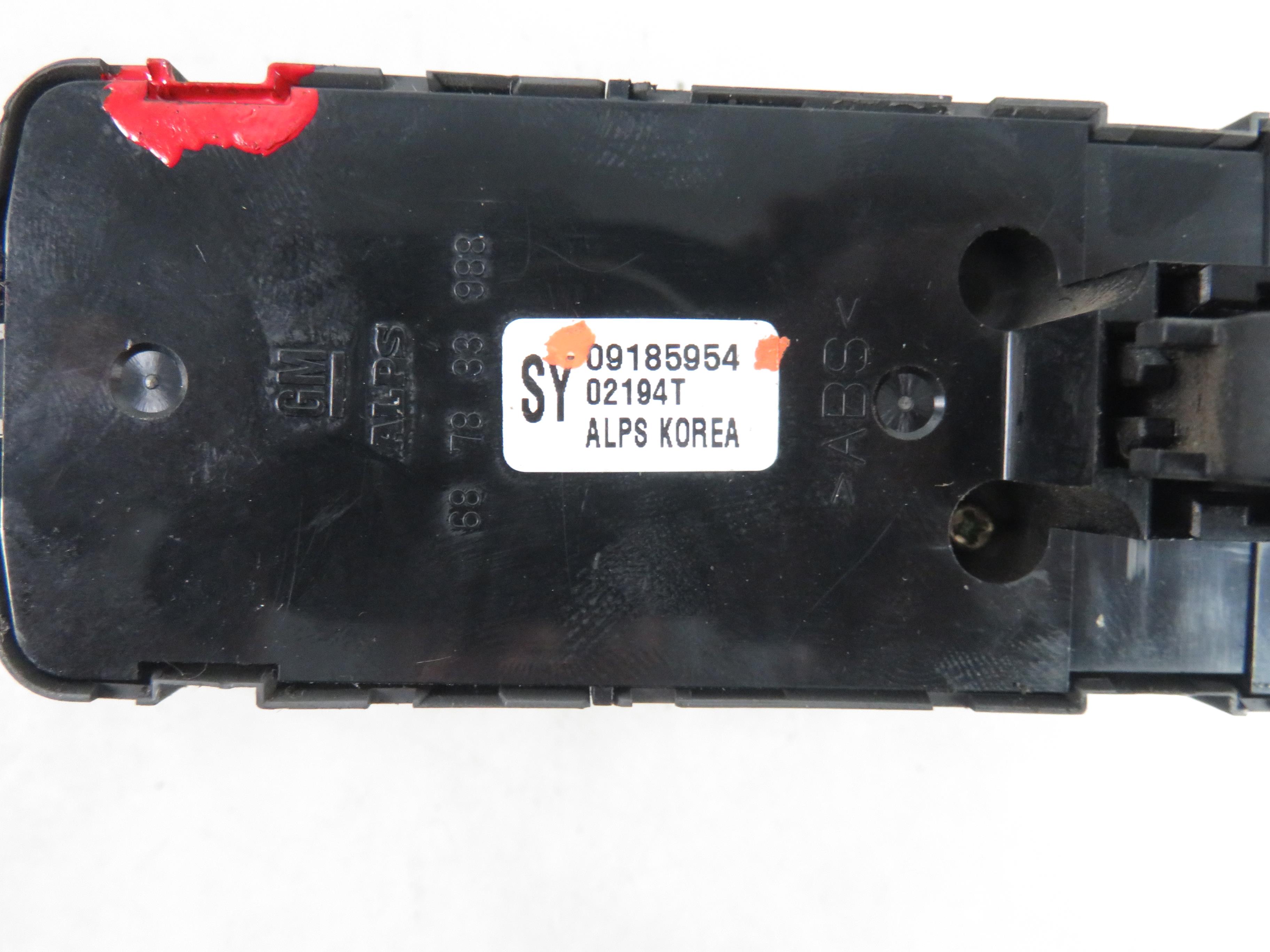 OPEL Vectra C (2002-2005) Front Left Door Window Switch 09185954 25301265