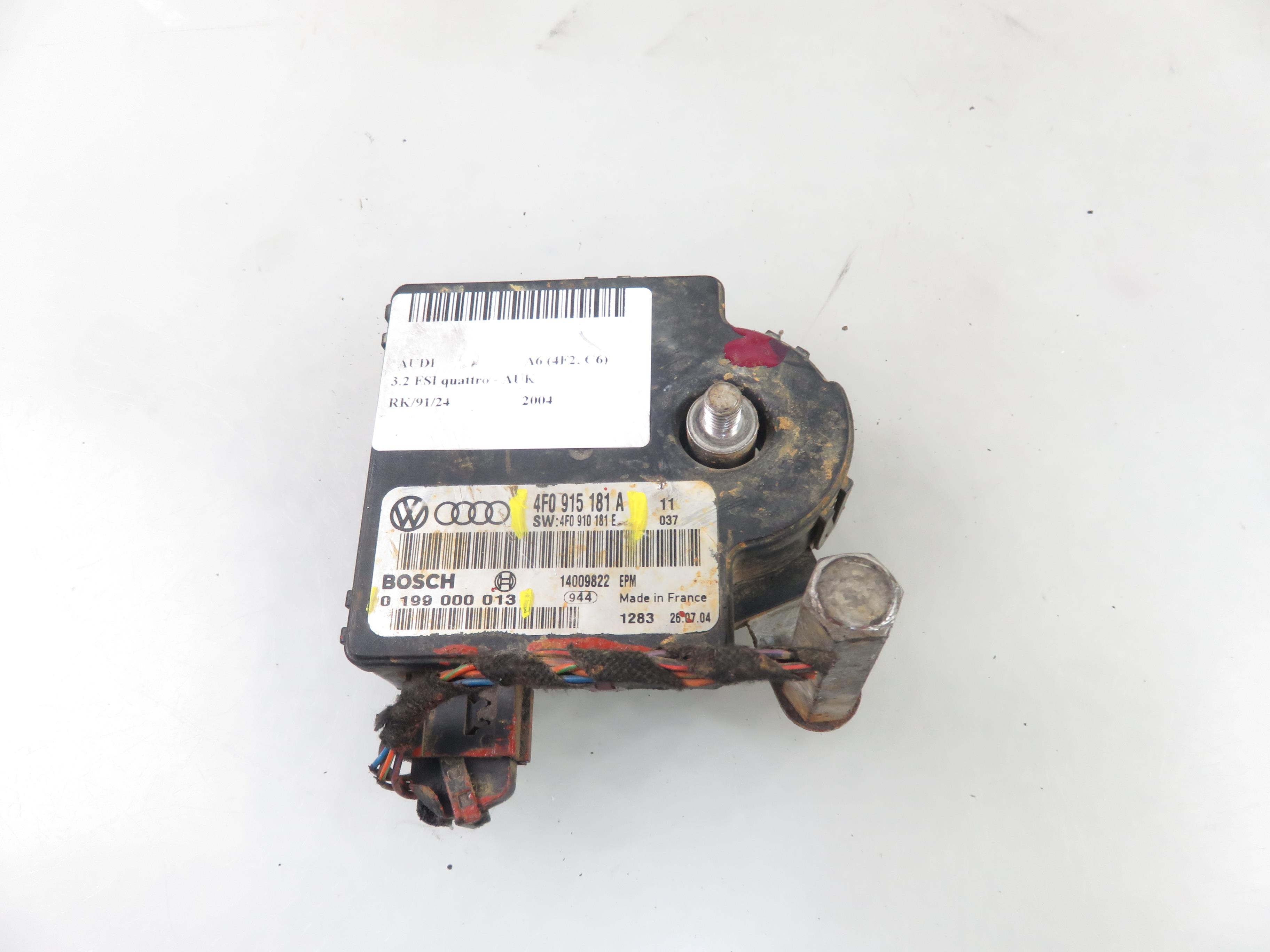 AUDI A6 C6/4F (2004-2011) Safety Battery Terminal (SBK) 4F0915181A, 4F0910181E, 0199000013 25409328