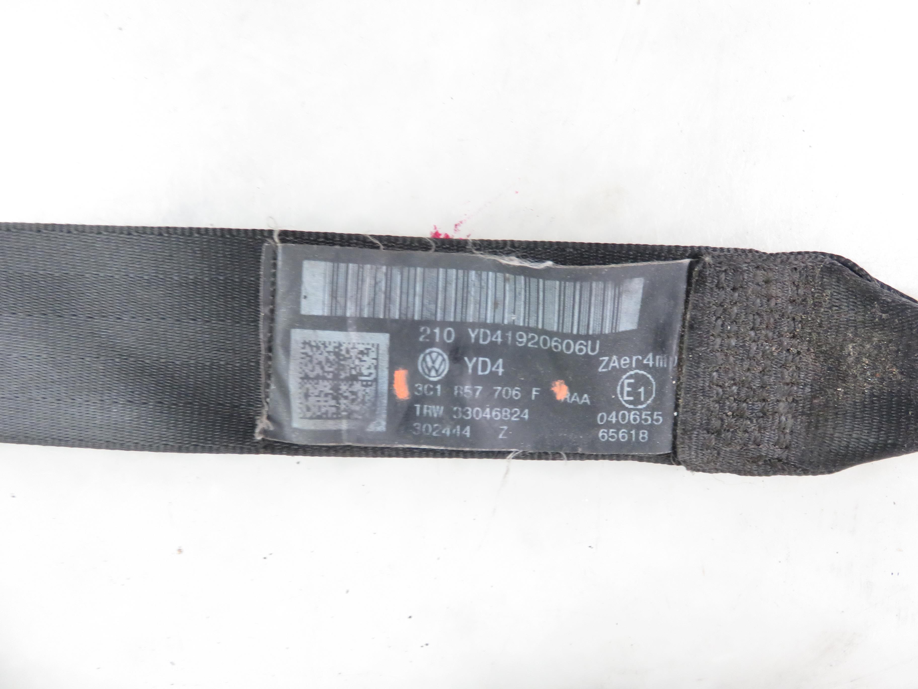 VOLKSWAGEN Passat Variant 1 generation (2010-2024) Front Right Seatbelt 3C1857706F 25758493