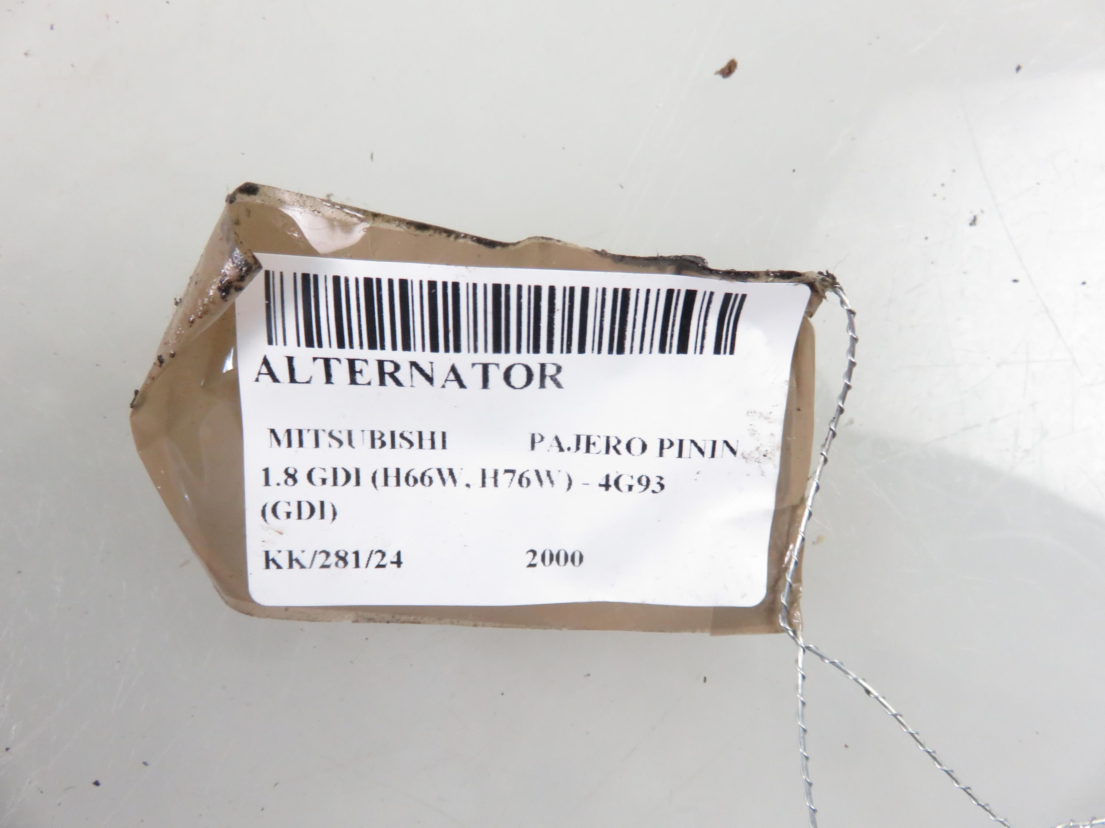 MITSUBISHI Pajero Pinin 1 generation (1998-2006) Alternator MD360635, A3TB0291 25445139