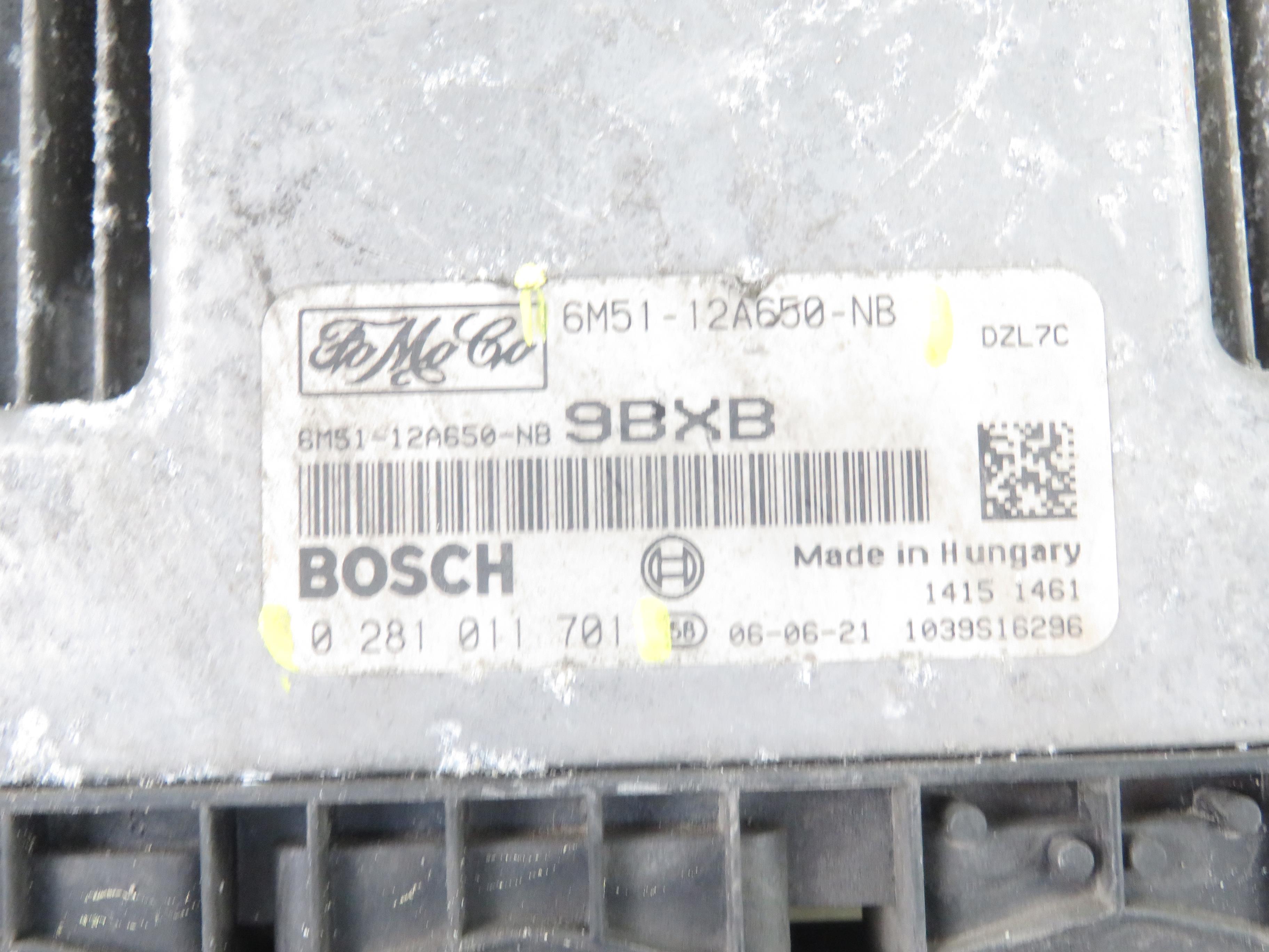 FORD C-Max 1 generation (2003-2010) Ohjausyksikkö 6M5112A650NB, 0281011701 25580085