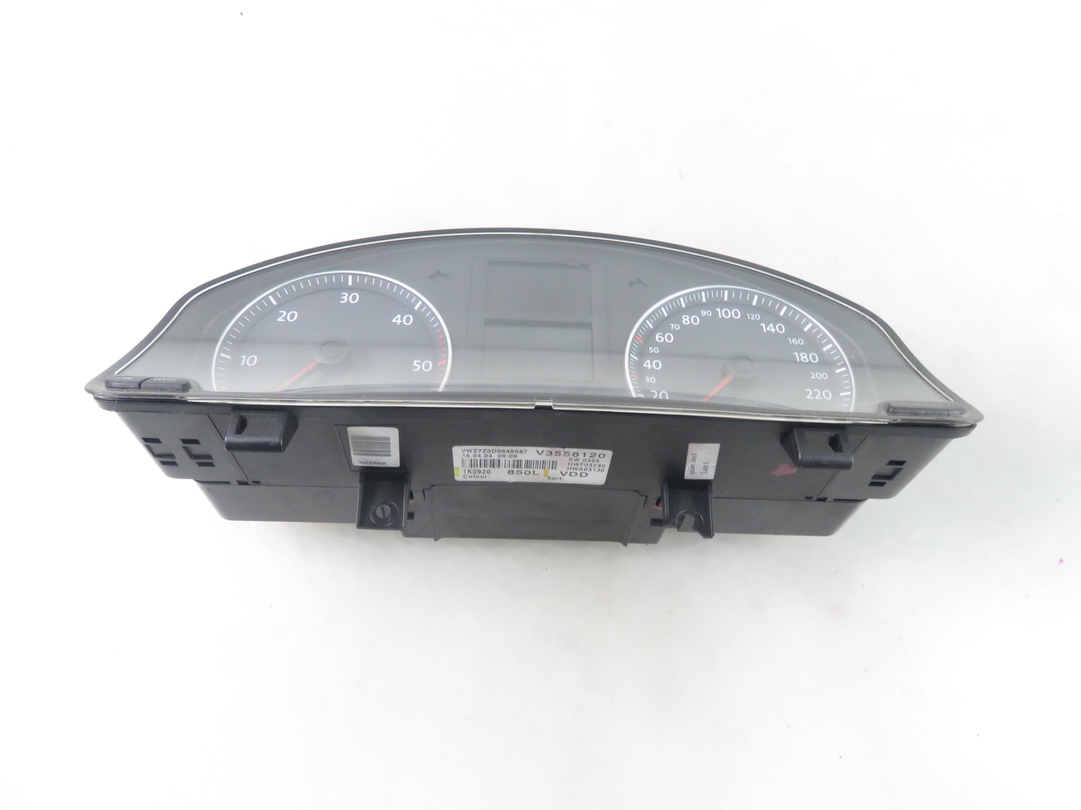 VOLKSWAGEN Golf 5 generation (2003-2009) Спидометр 1K0920850L 25580158