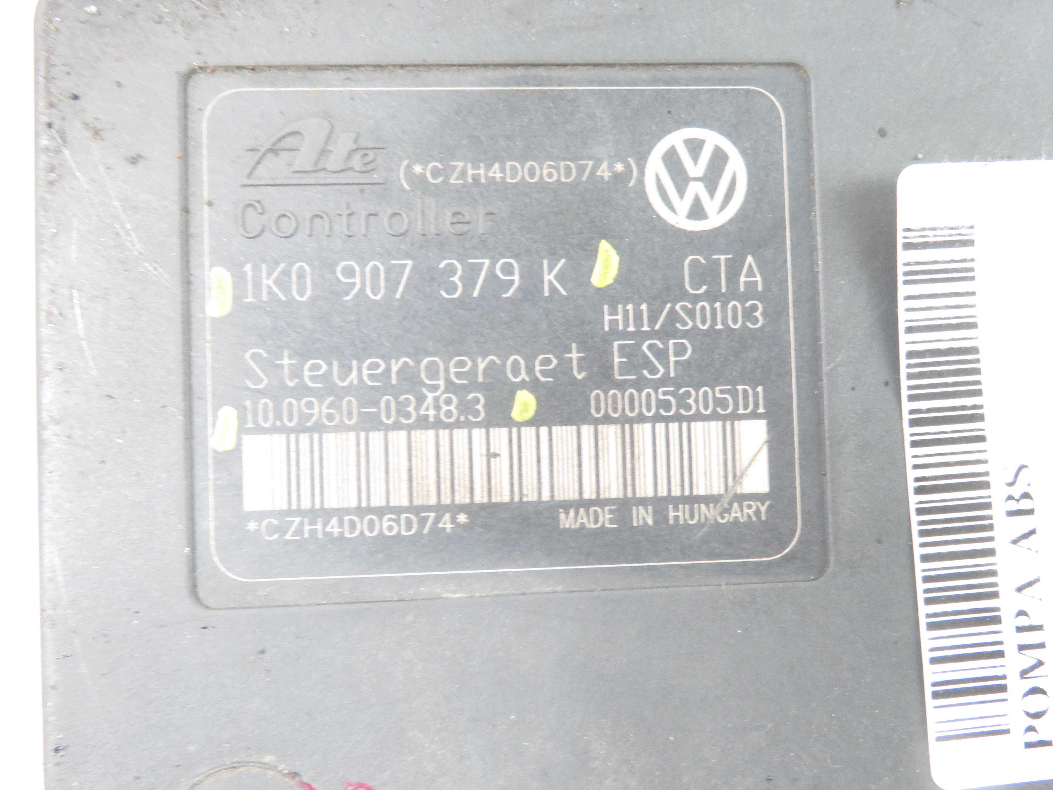 VOLKSWAGEN Golf 5 generation (2003-2009) ABS Pump 1K0614517H, 1K0907379K, 10096003483 25681542