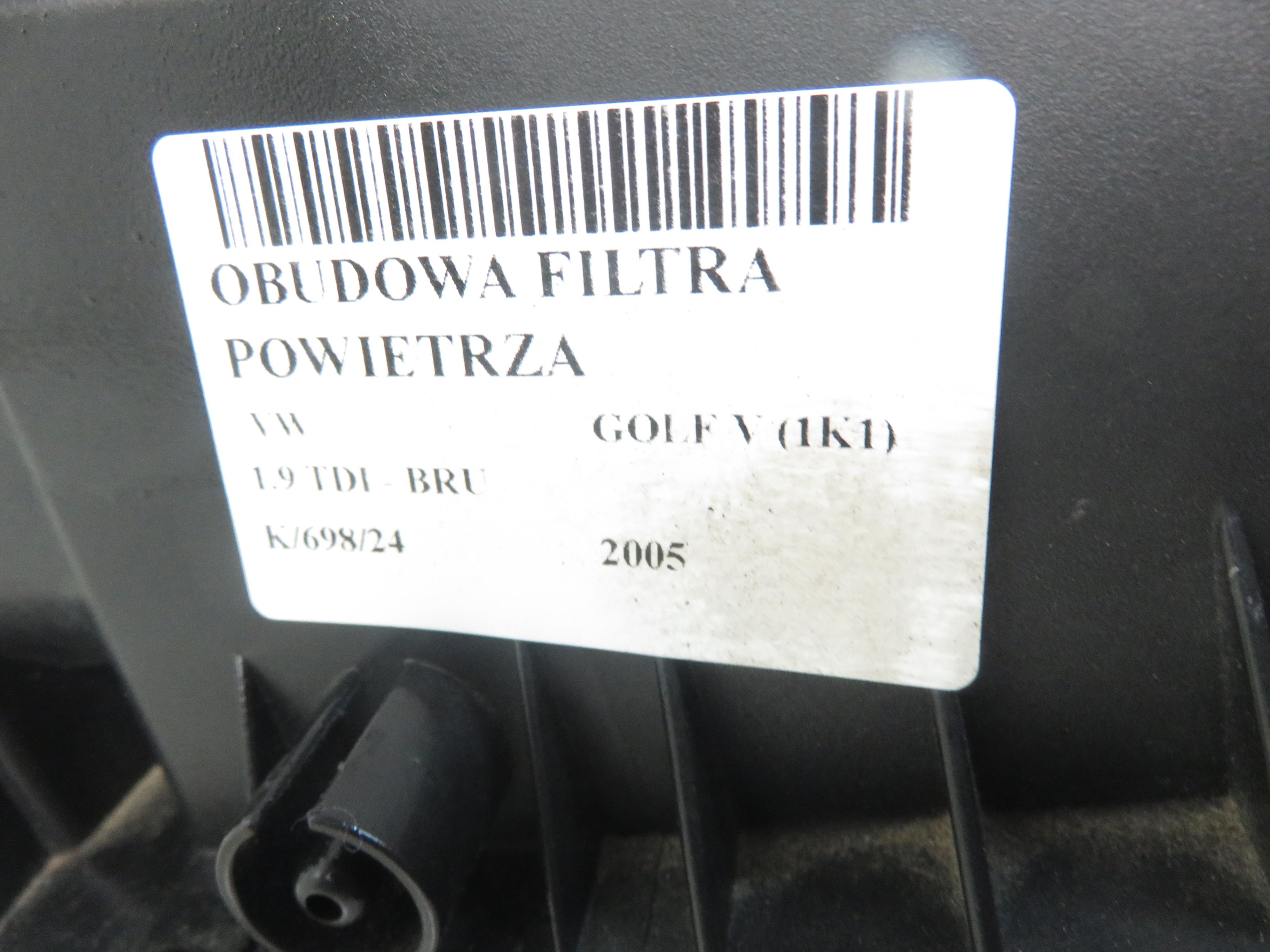 VOLKSWAGEN Golf 5 generation (2003-2009) Légszűrő doboz 1K0129607R,1KO129601AE 25604860